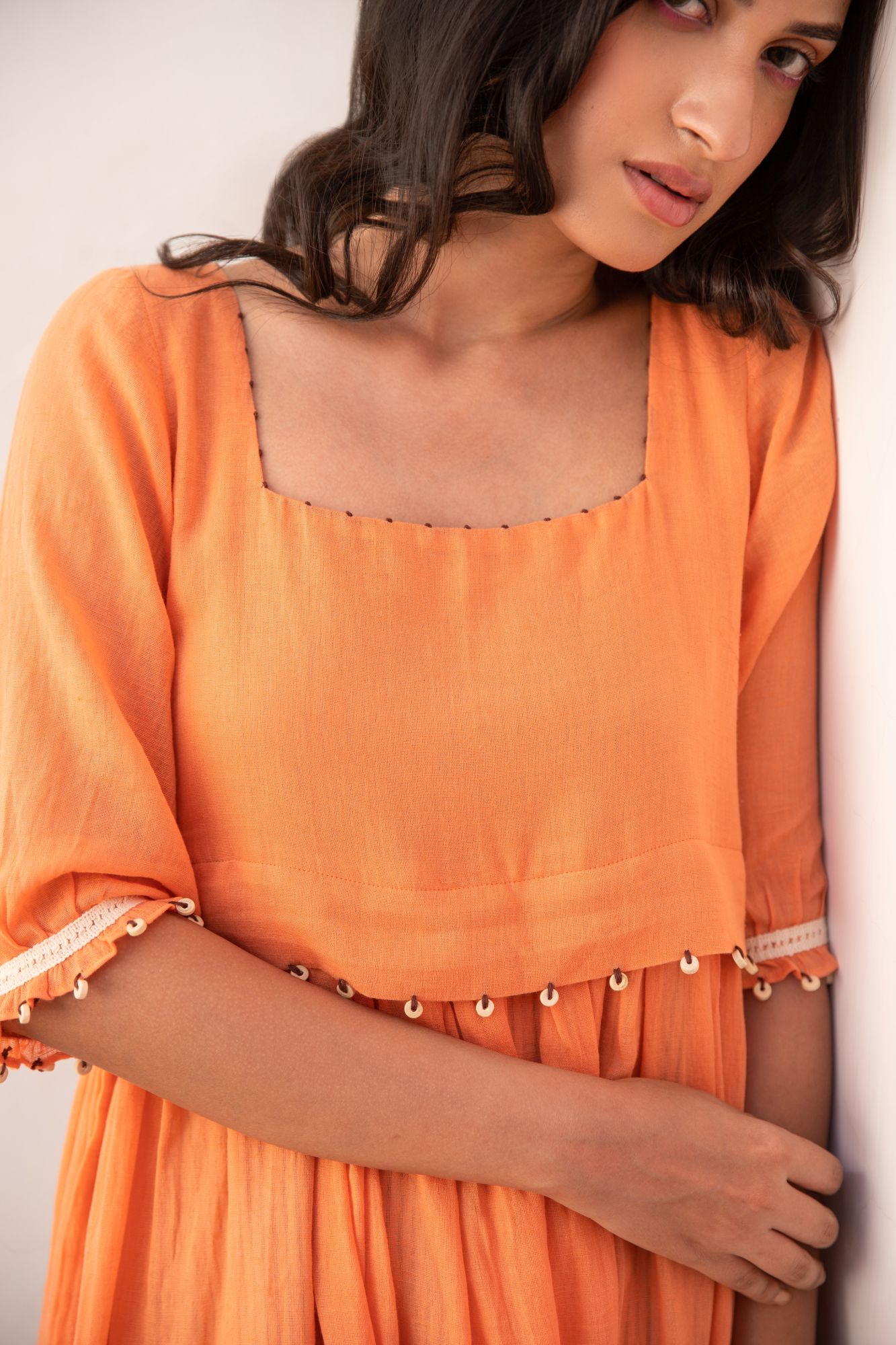 Malta Voile Flax Dress