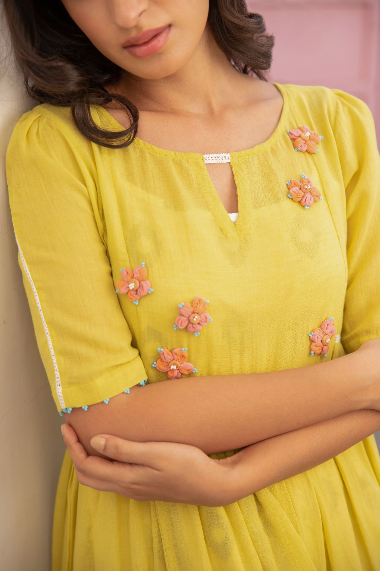 Limoncino Voile Flax Dress