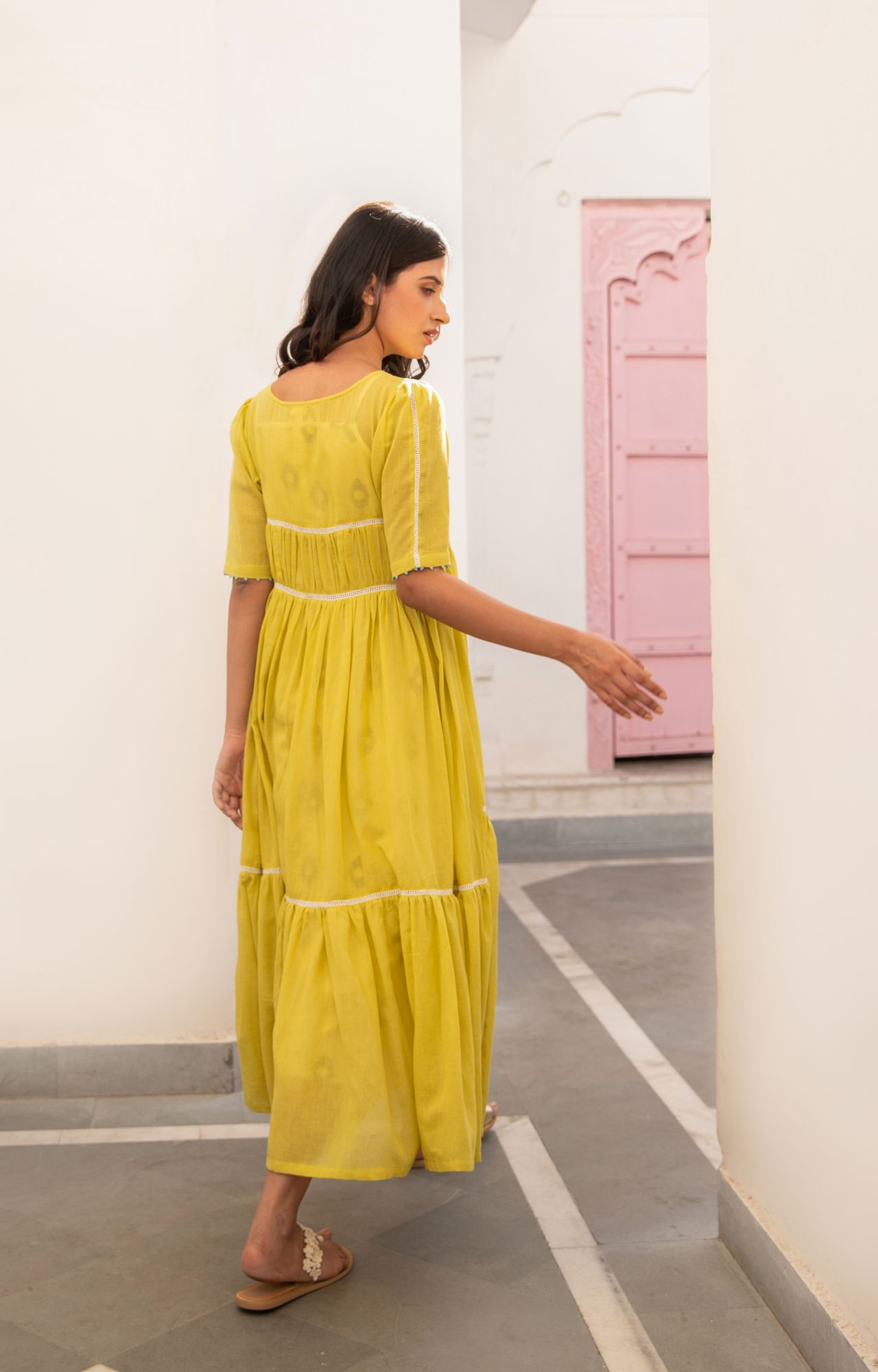 Limoncino Voile Flax Dress