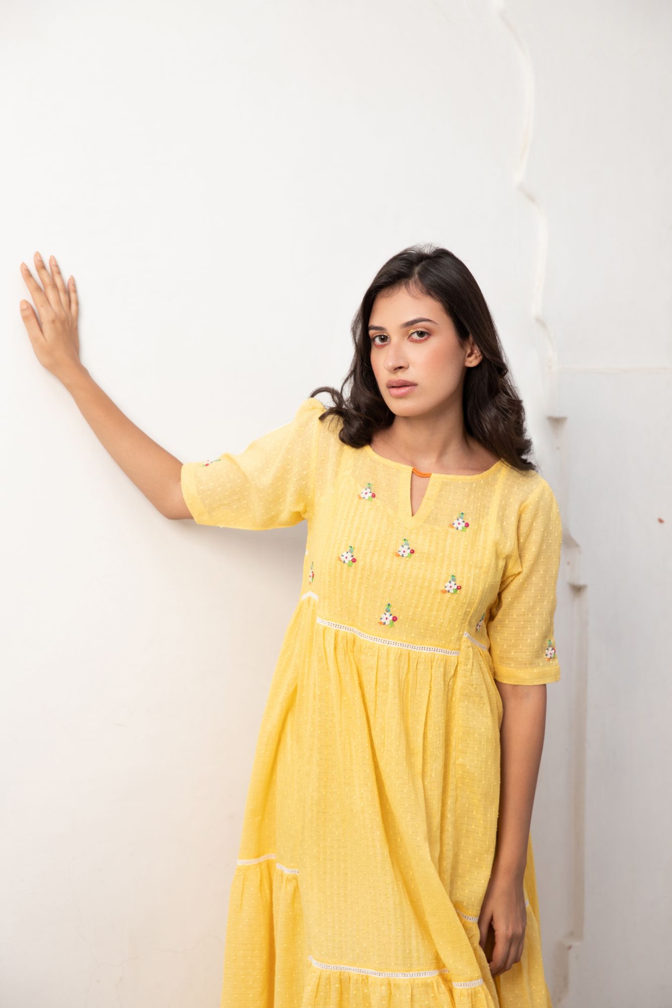 Sunbeam Cotton Dobby Dress