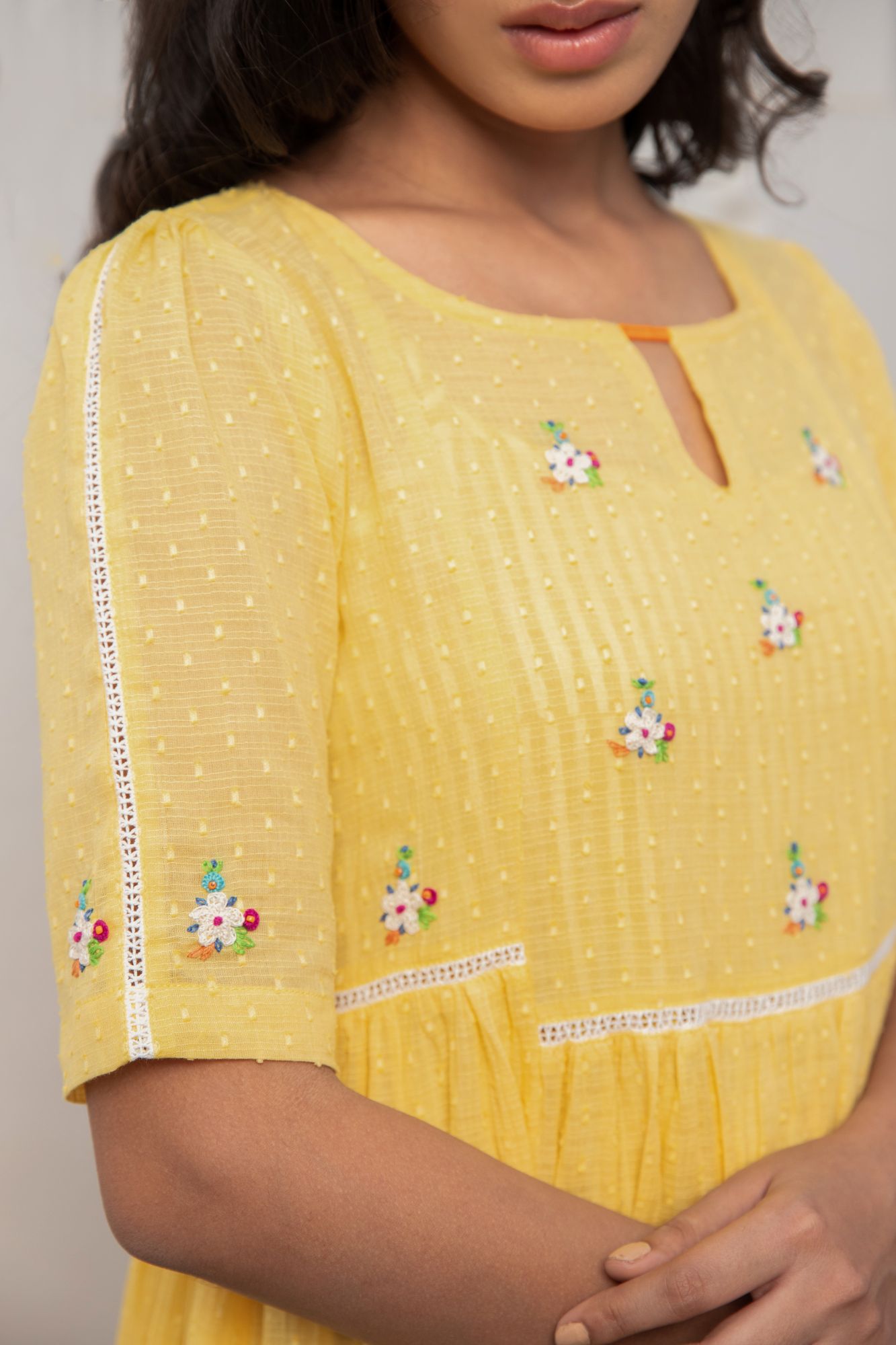 Sunbeam Cotton Dobby Dress