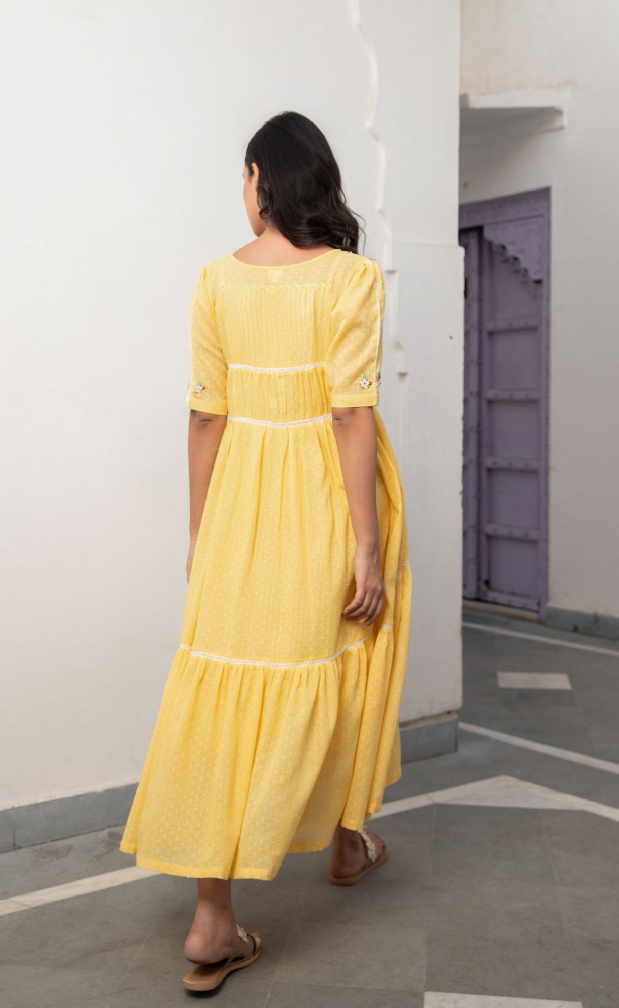 Sunbeam Cotton Dobby Dress