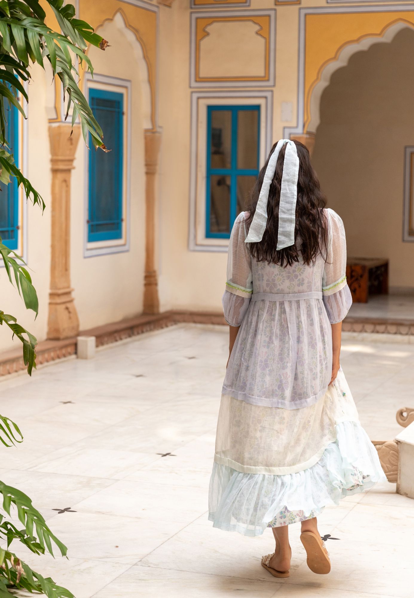 Gardenia Kota Doria Dress