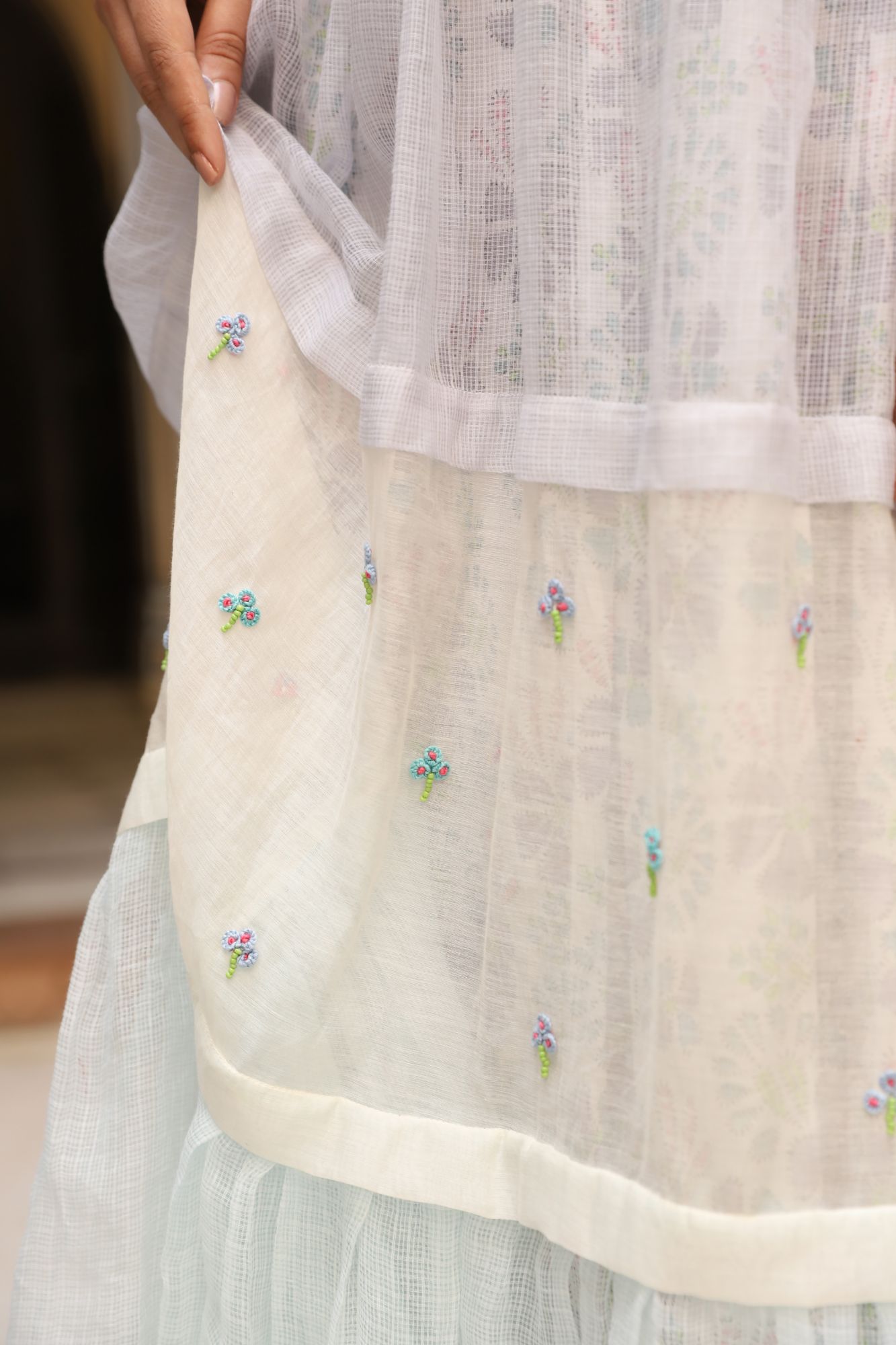 Gardenia Kota Doria Dress