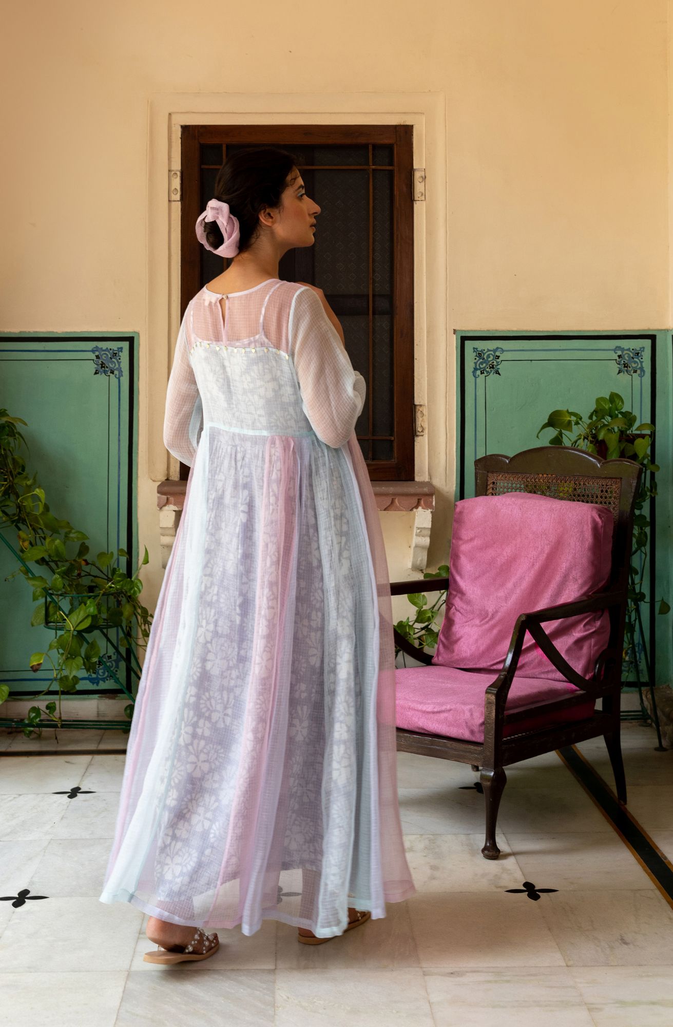 Chicory Kota Doria Panel Dress