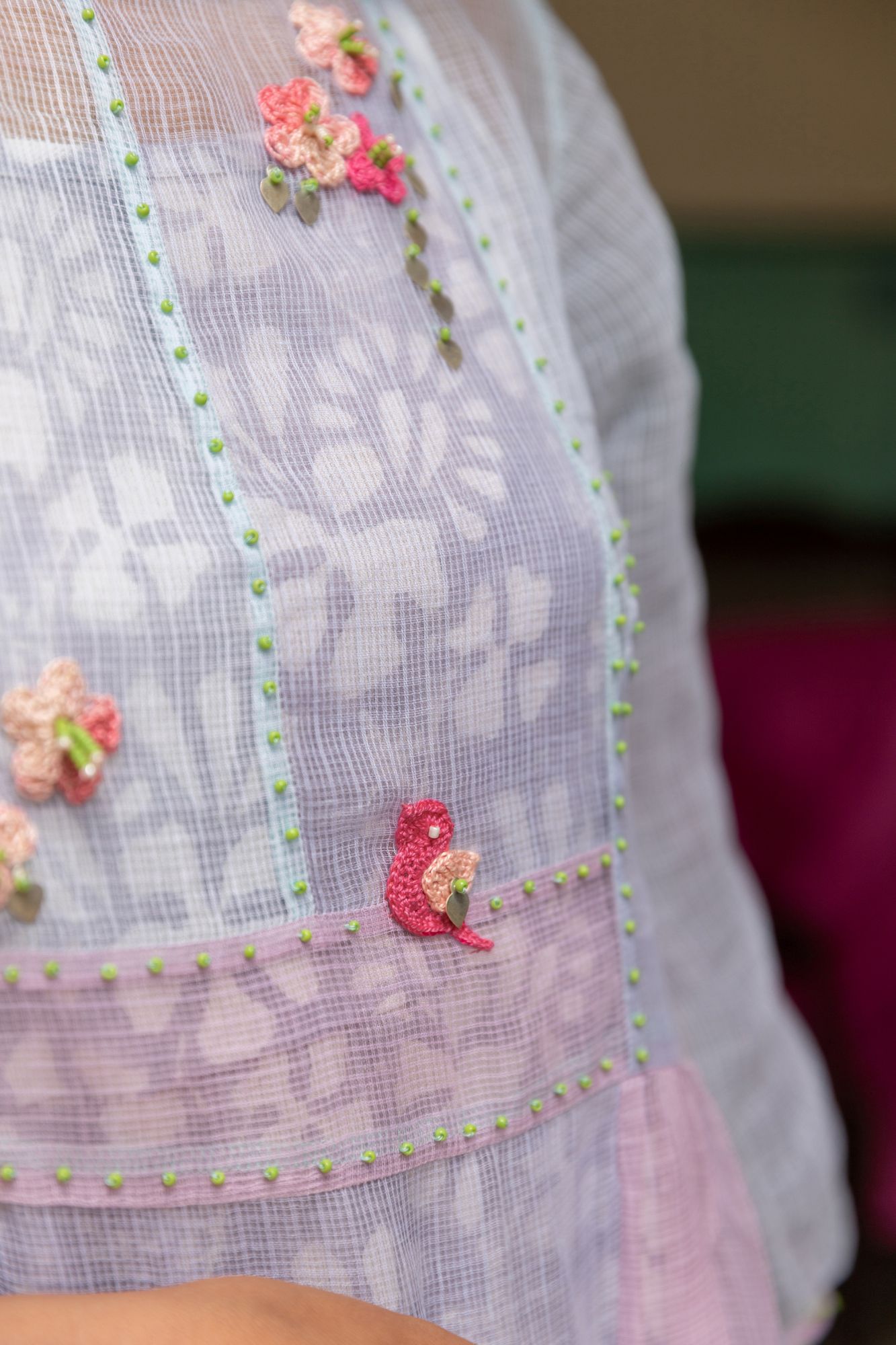 Chicory Kota Doria Panel Dress