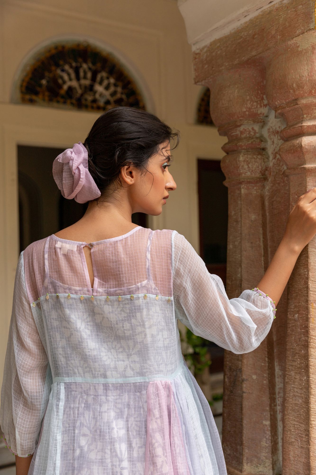 Chicory Kota Doria Panel Dress