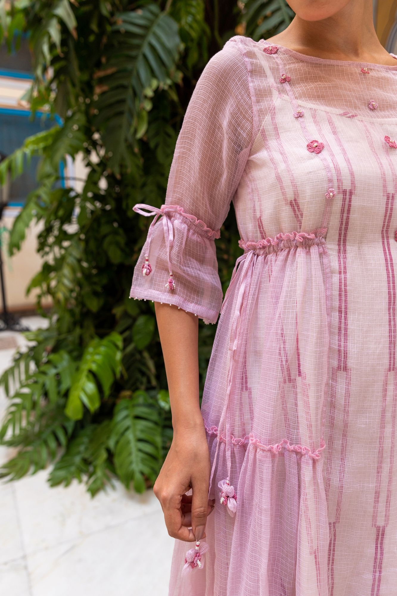 Orchid Kota Doria Tier Dress