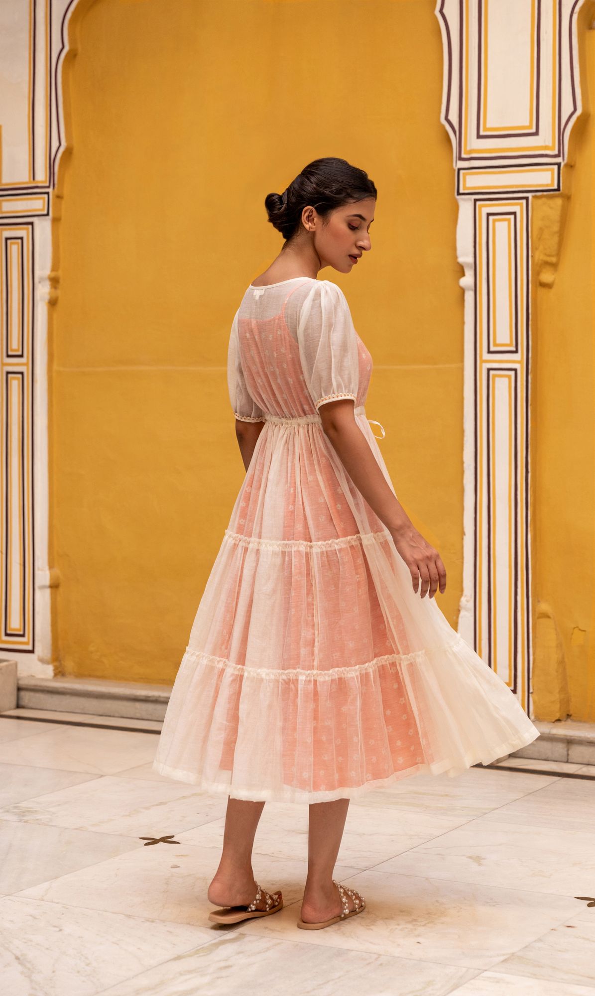 Zinnia Chanderi Cotton Dress