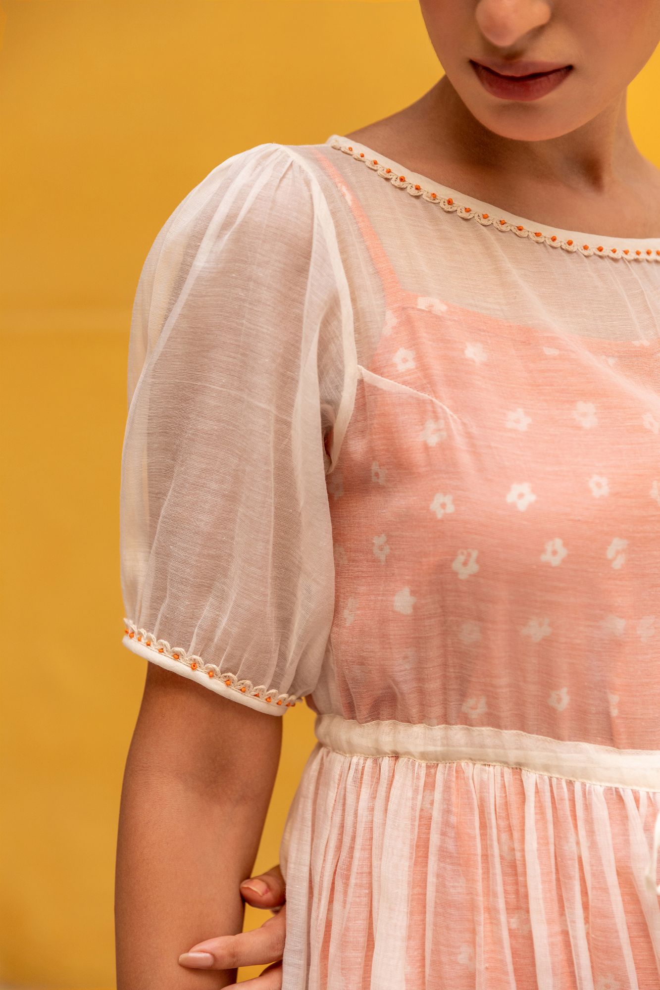 Zinnia Chanderi Cotton Dress