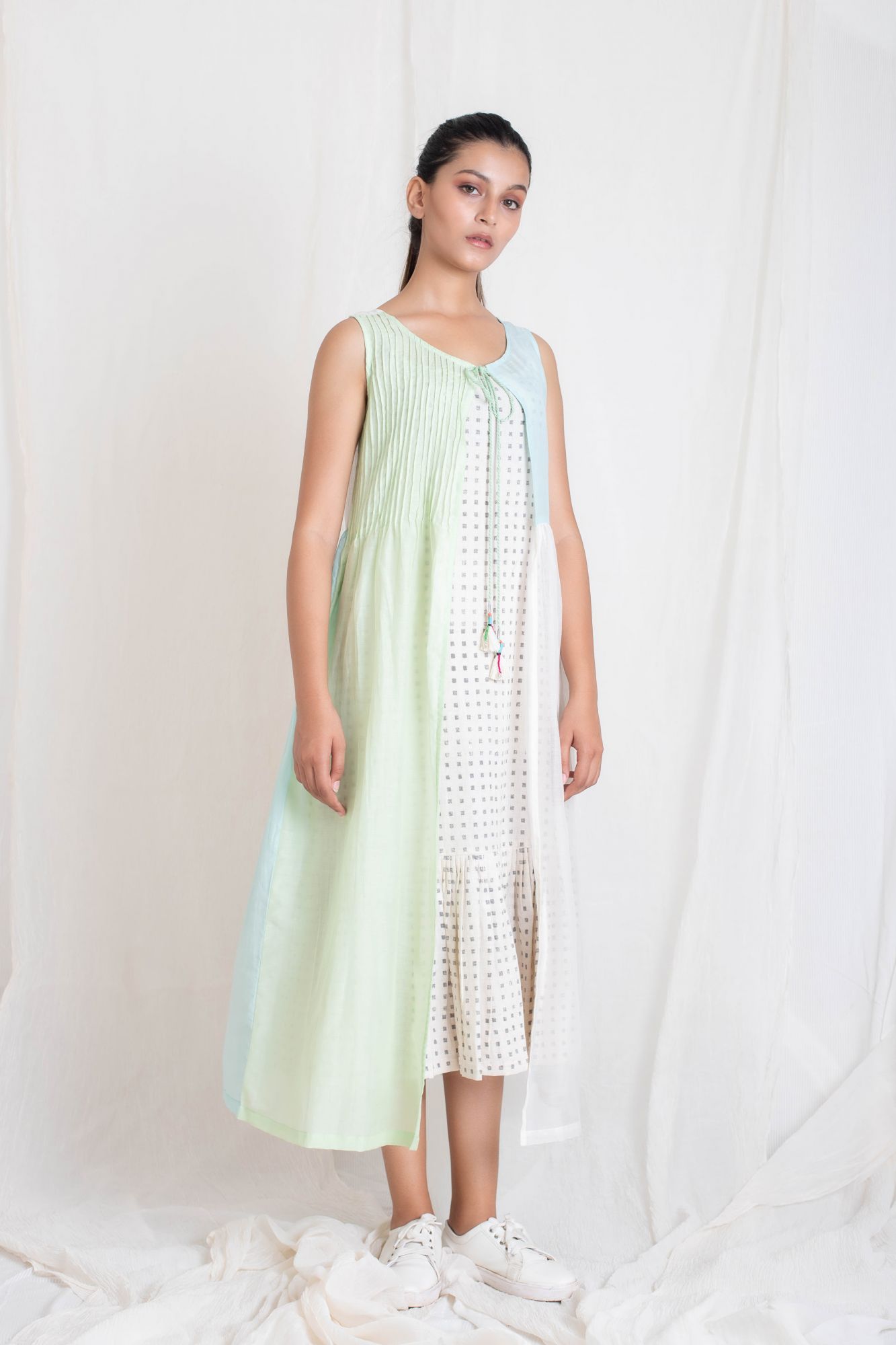 Cotton Silk Block Printed 2 pc set