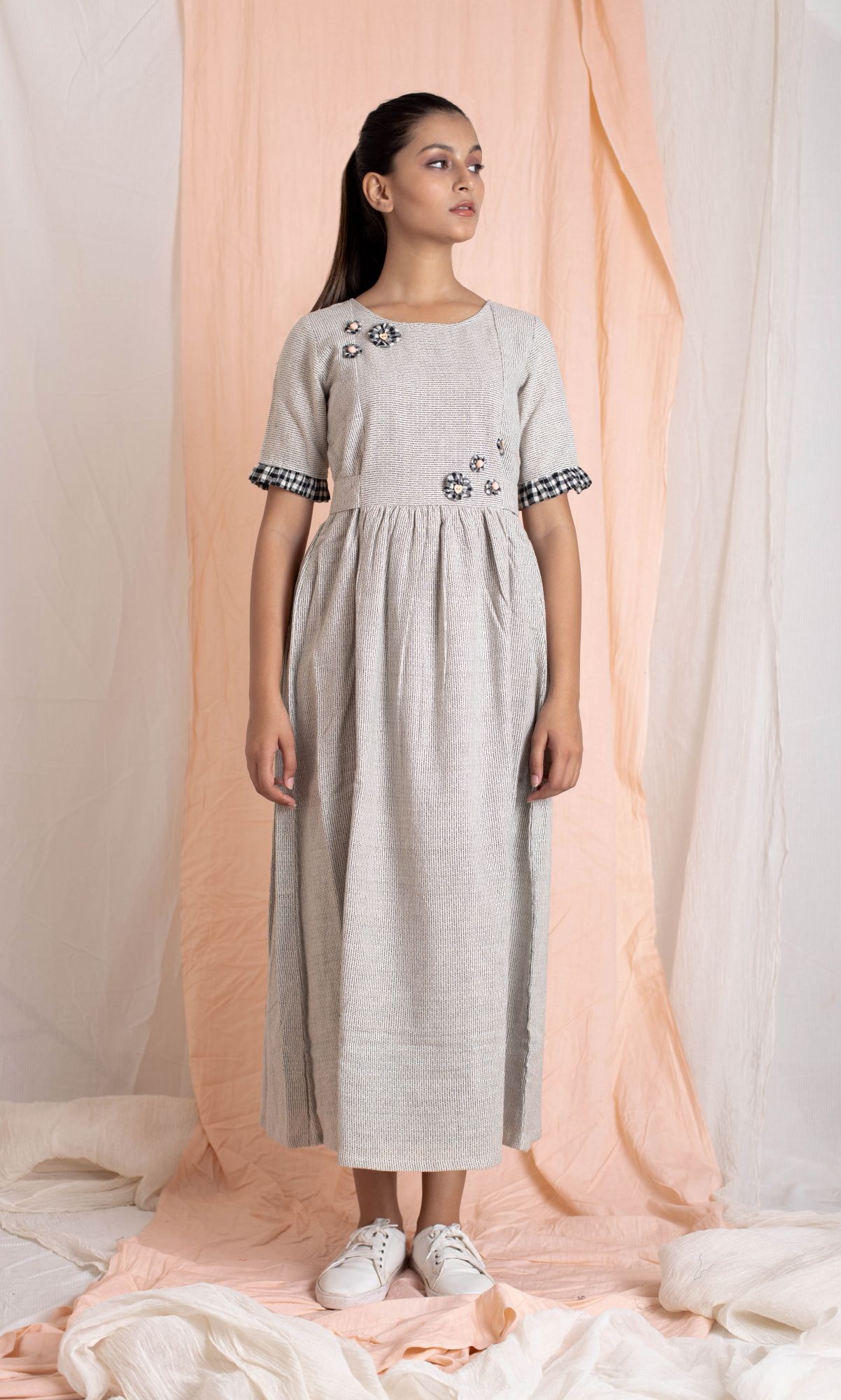 Cotton Handloom Woven Frock Dress