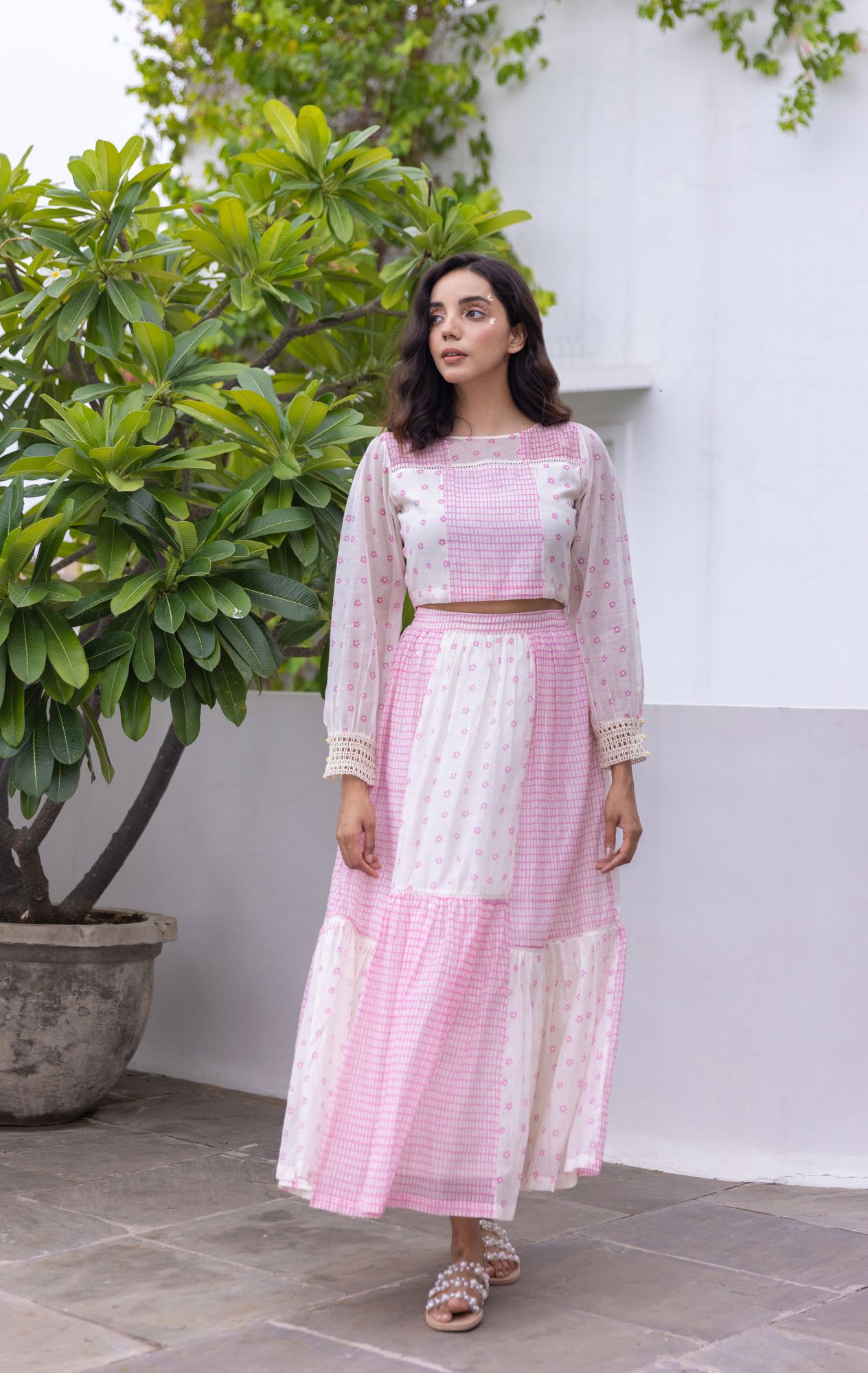 Dahlia Chanderi Cotton Co - Ord set