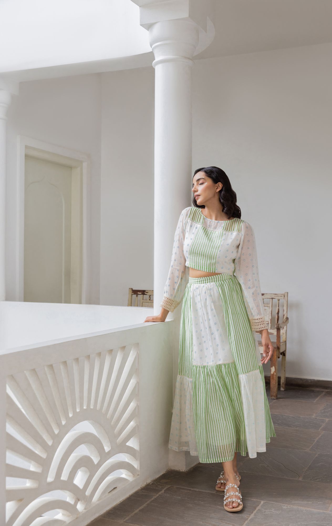 Iris Chanderi Cotton Co-Ord Set