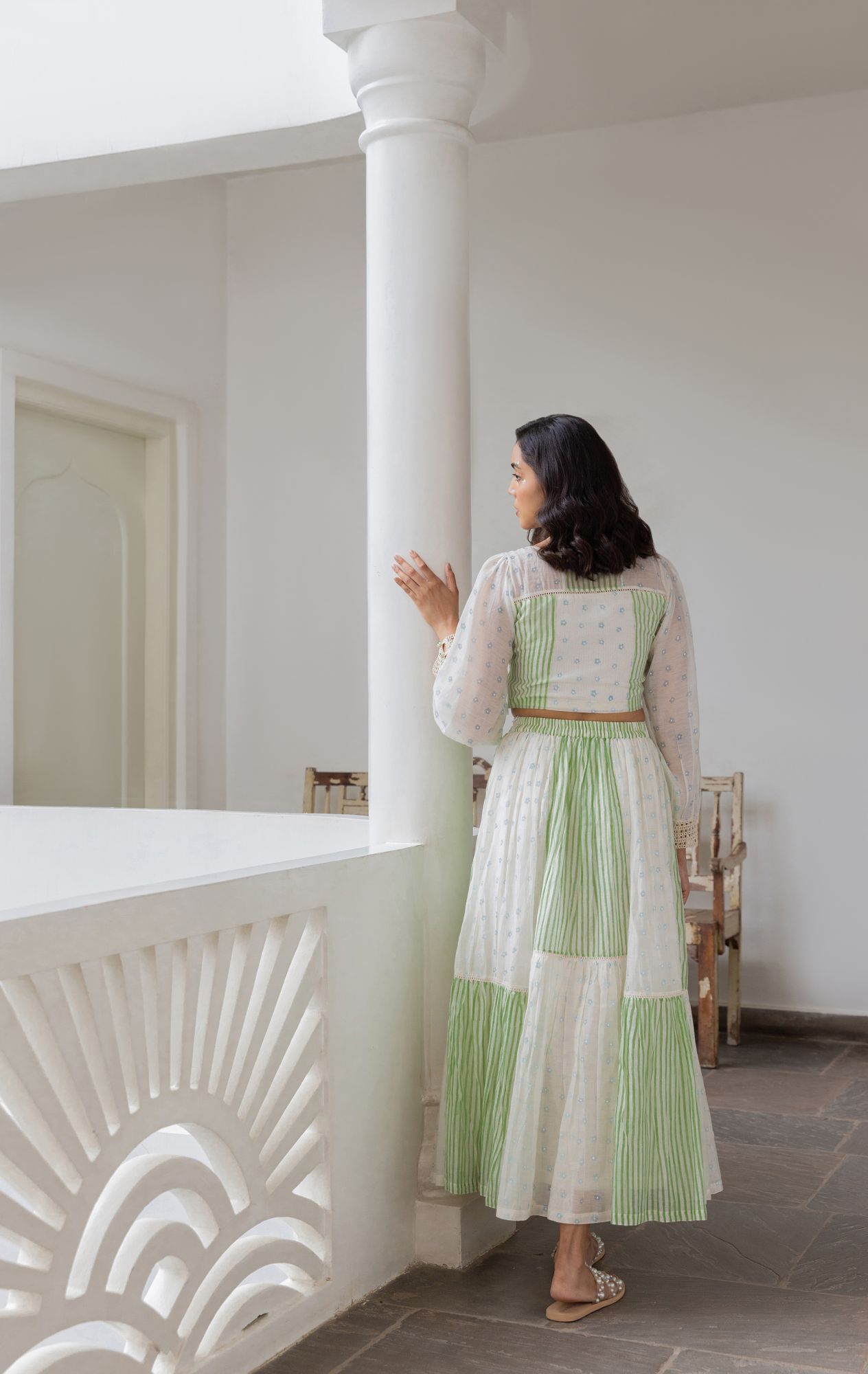 Iris Chanderi Cotton Co-Ord Set