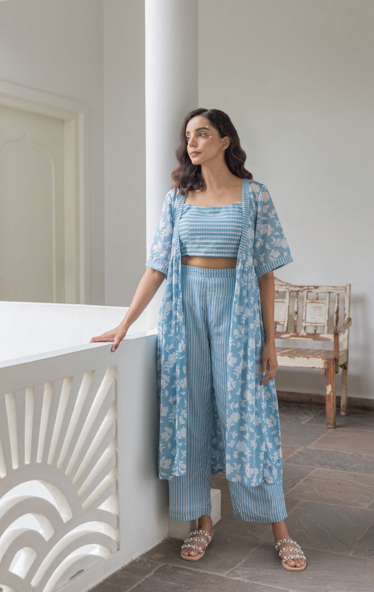 Pompon Sushi Voile 3 pc Set