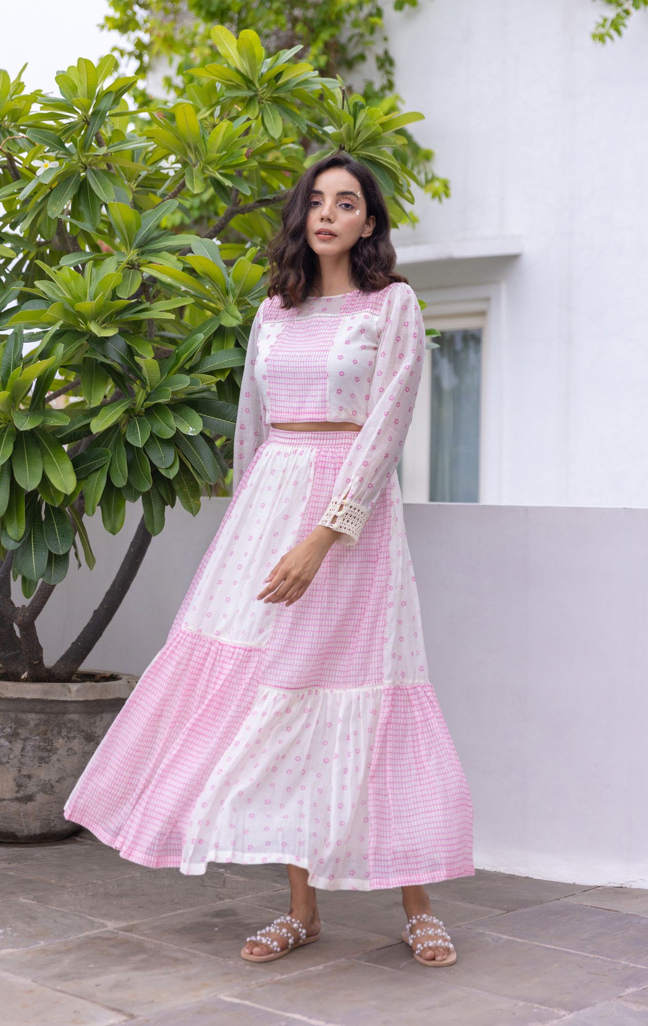 Dahlia Chanderi Cotton Co - Ord set