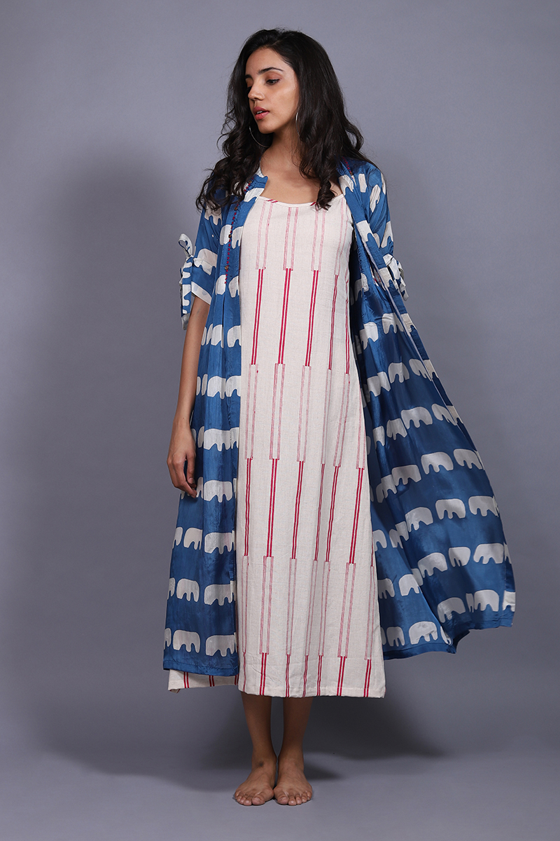 Habutai Silk Jacket Set