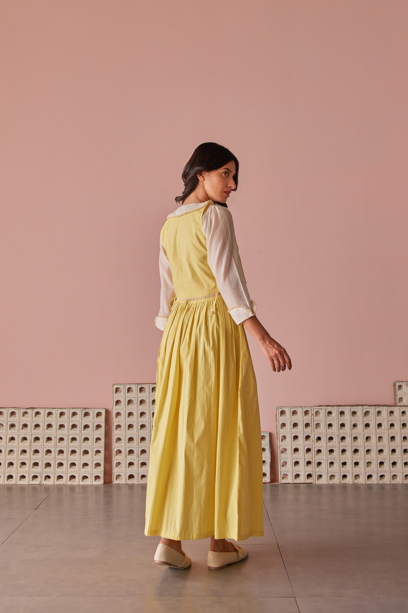 Honey Honey Cotton Modal Gathered Skirt