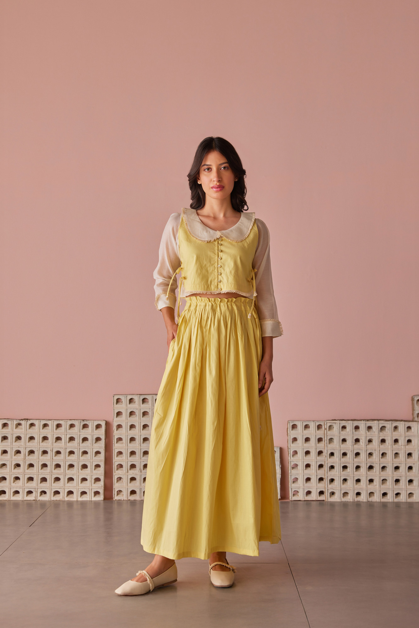 Honey Honey Cotton Modal Chanderi Top