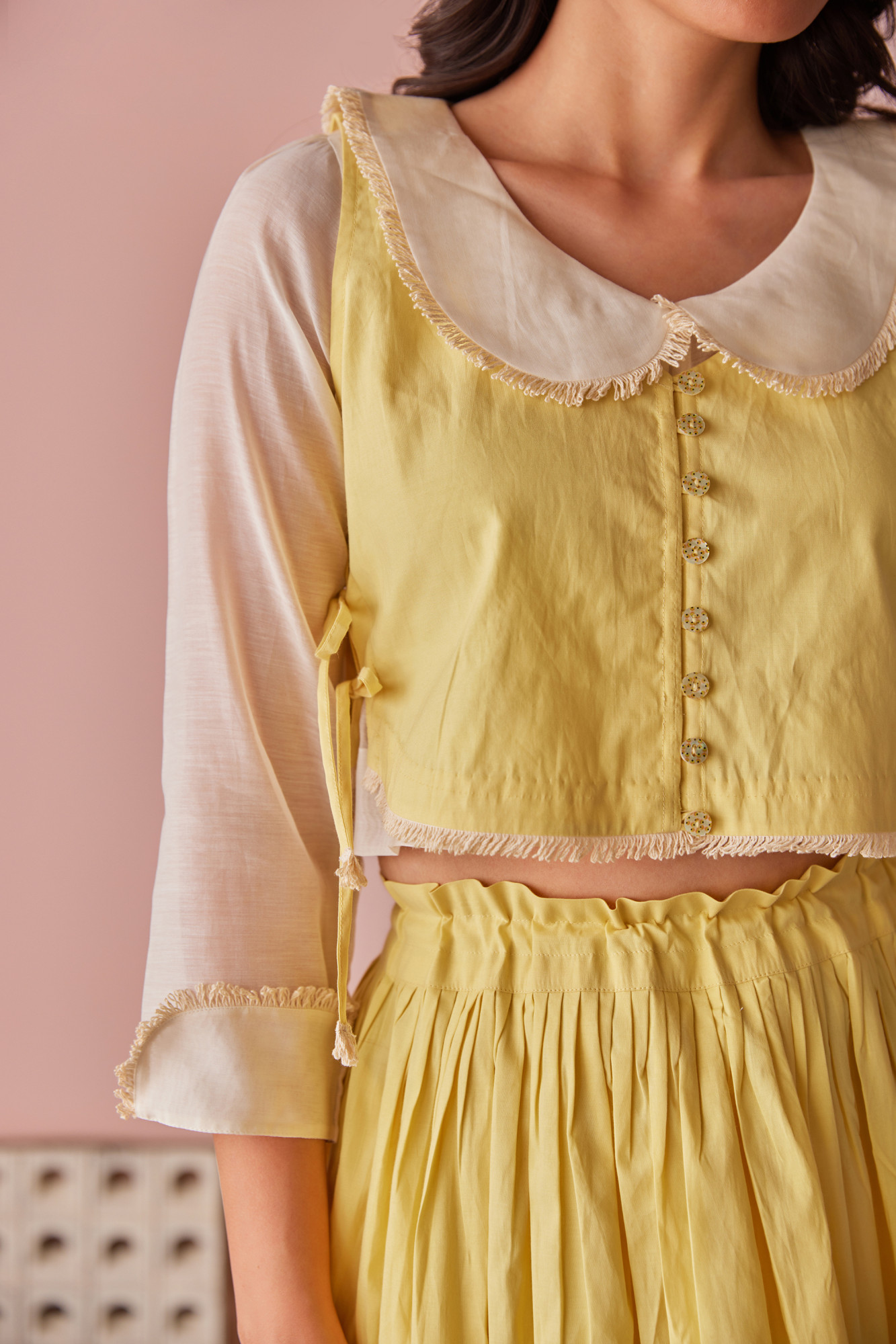 Honey Honey Cotton Modal Chanderi Top