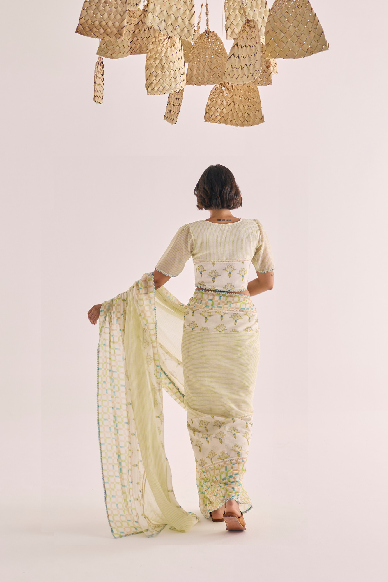 Musa Block Printed Chanderi Saree