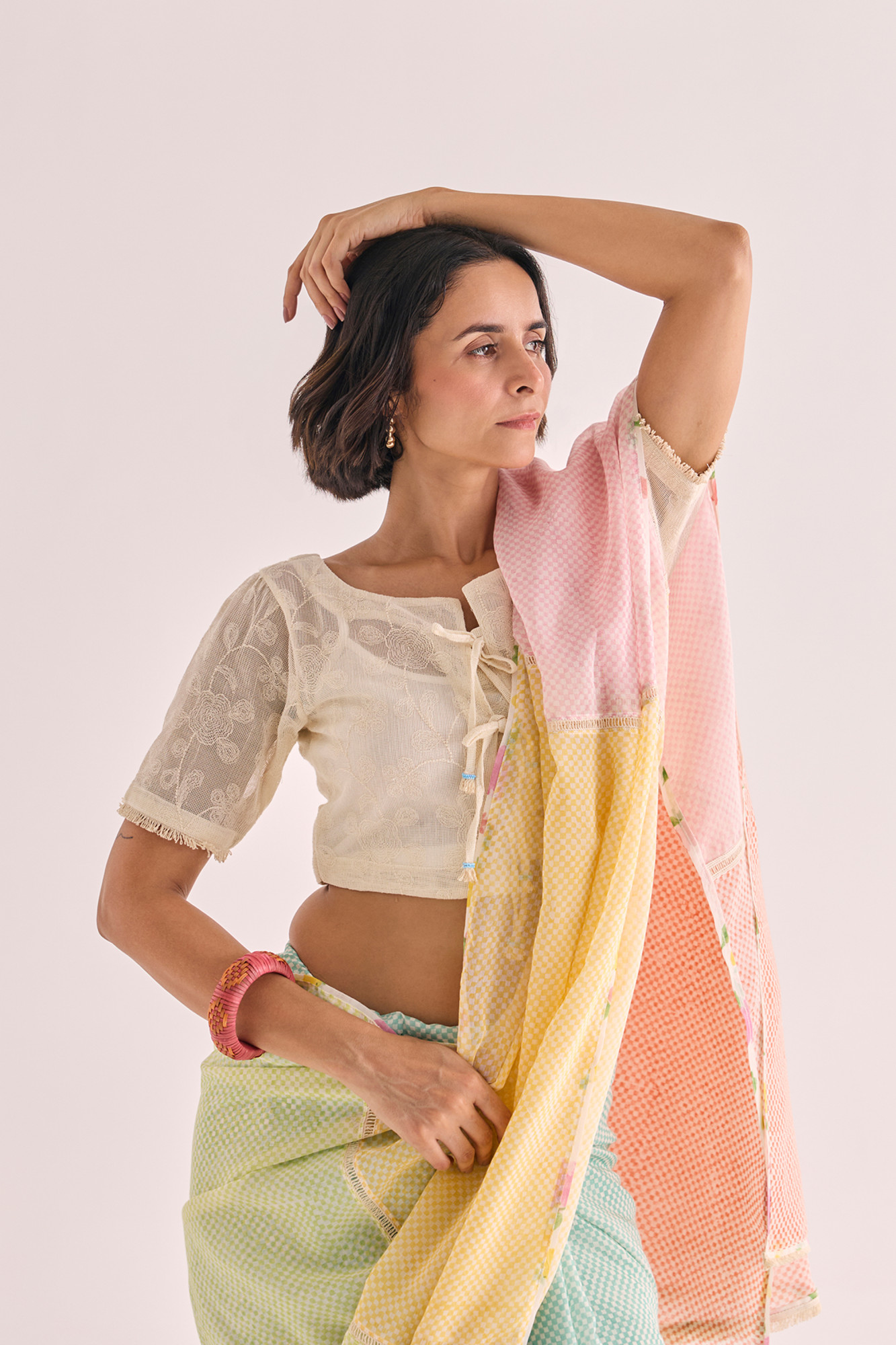 Shiki Dobby Embroidered Blouse