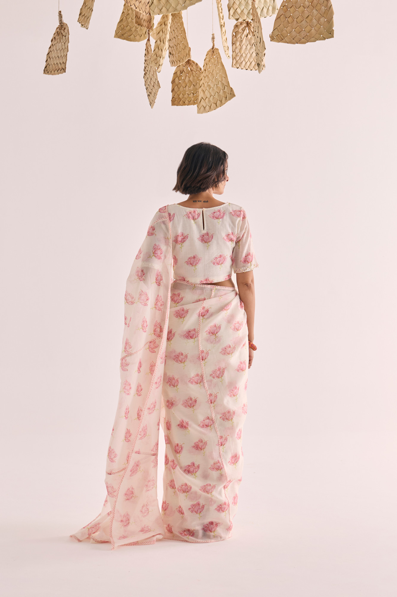 Gulzar Block Printed Chanderi Saree