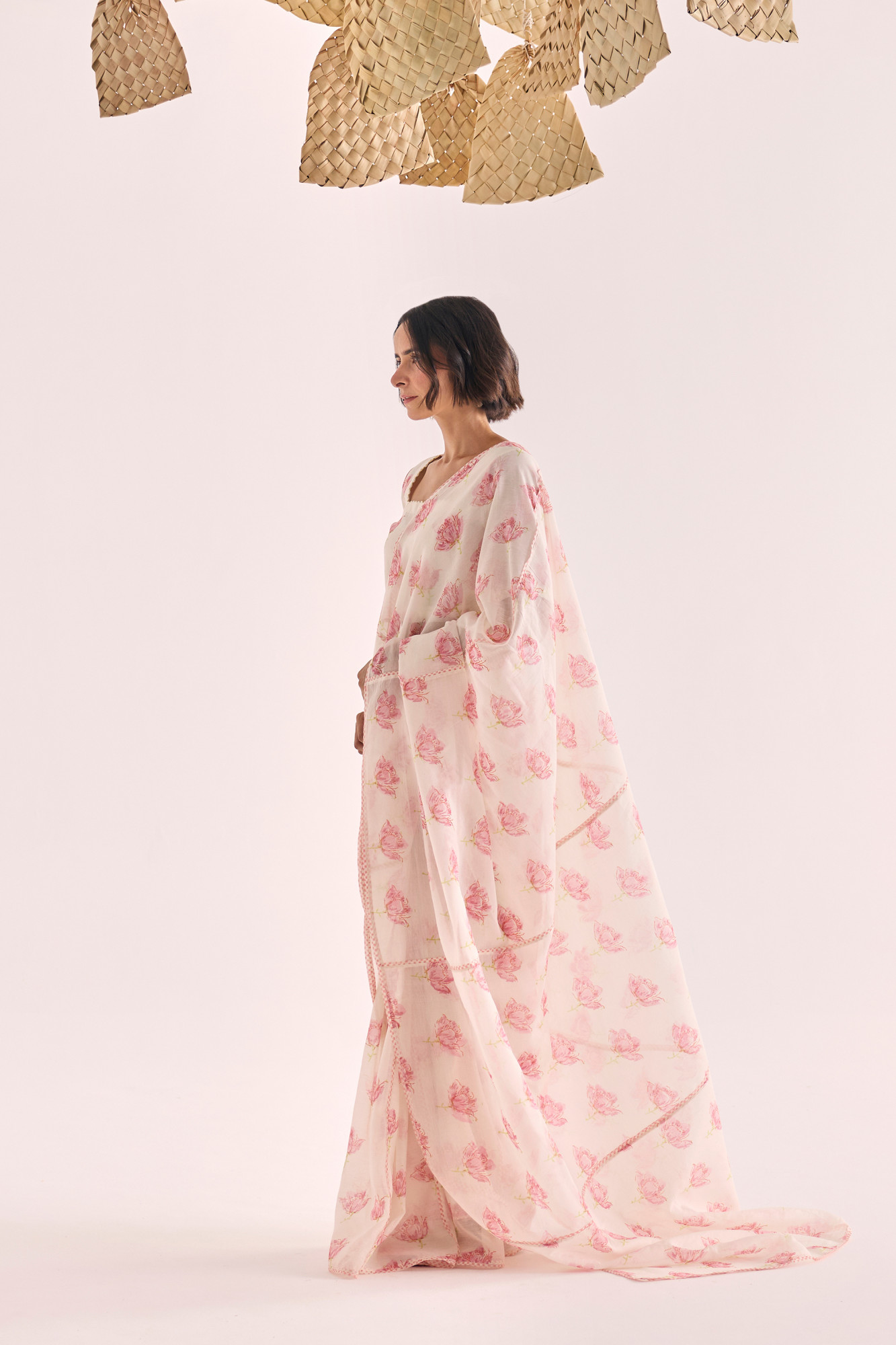 Gulzar Block Printed Chanderi Saree
