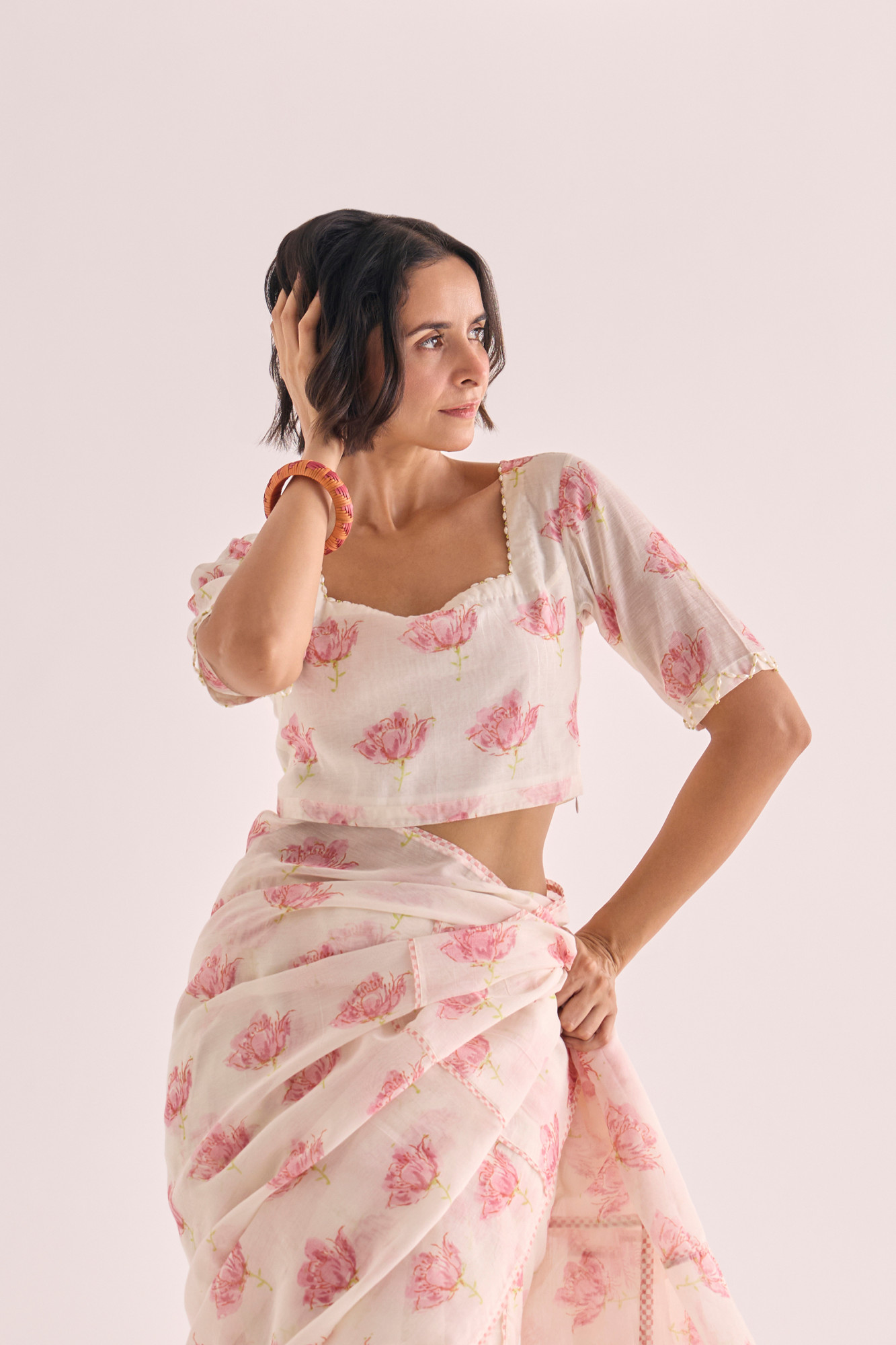 Gulzar Block Printed Chanderi Blouse