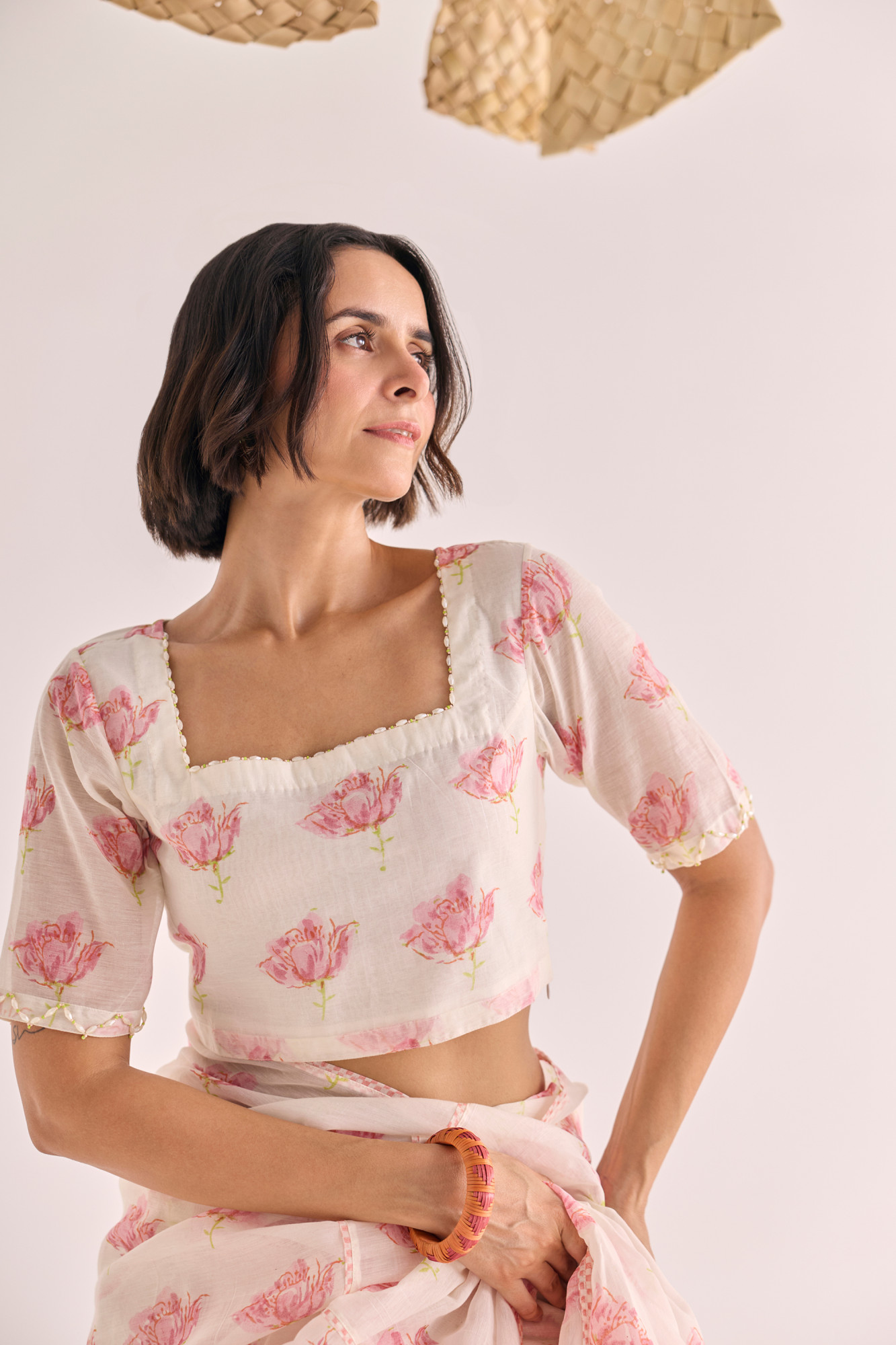 Gulzar Block Printed Chanderi Blouse