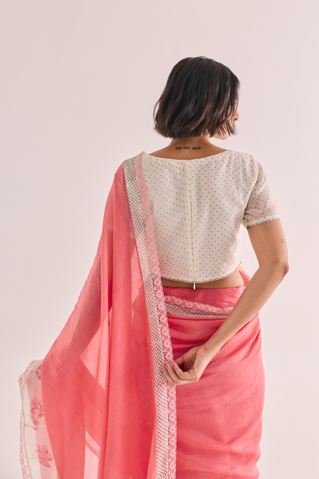 Gulrukh Block Printed Chanderi Blouse