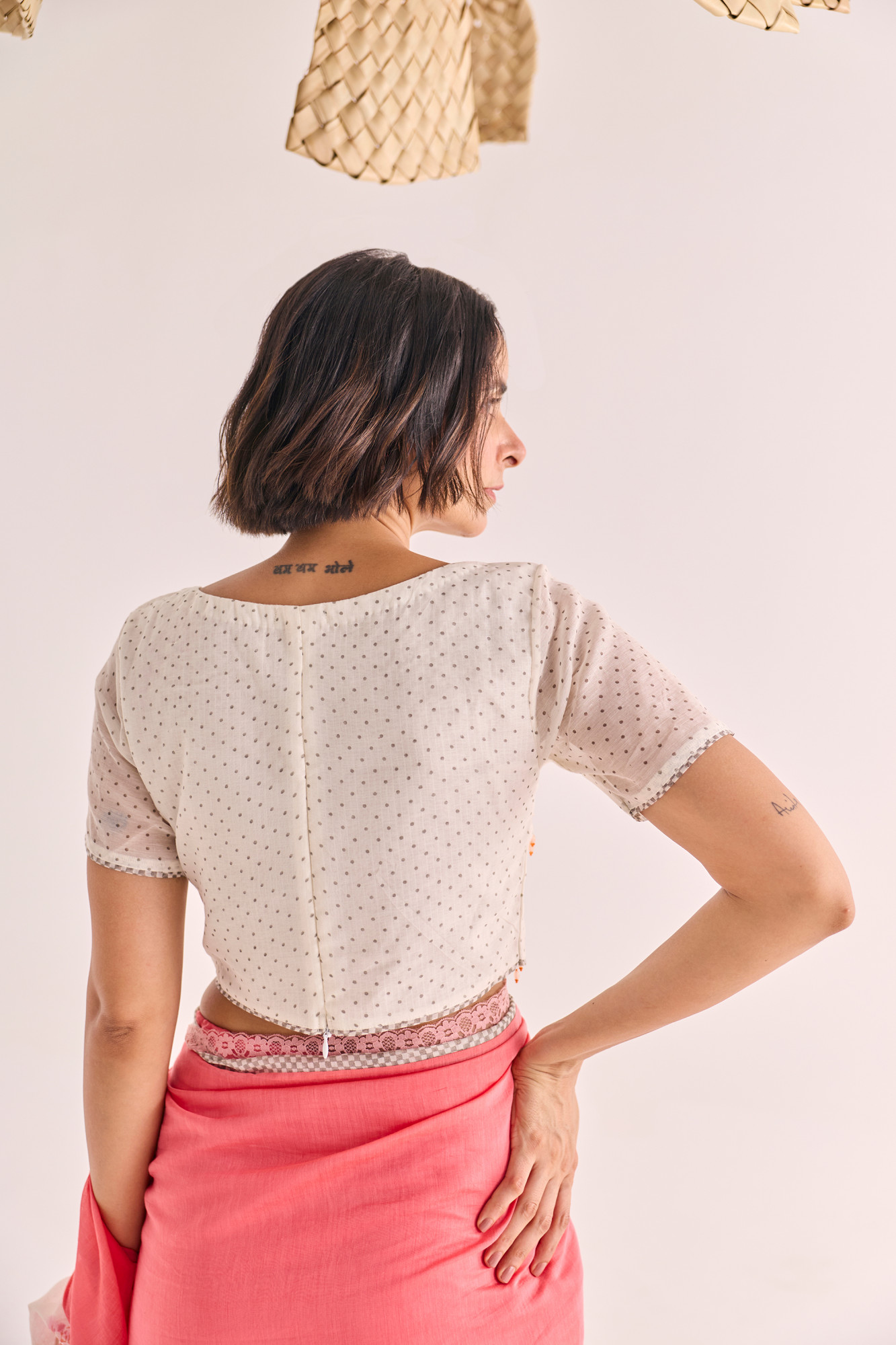Gulrukh Block Printed Chanderi Blouse