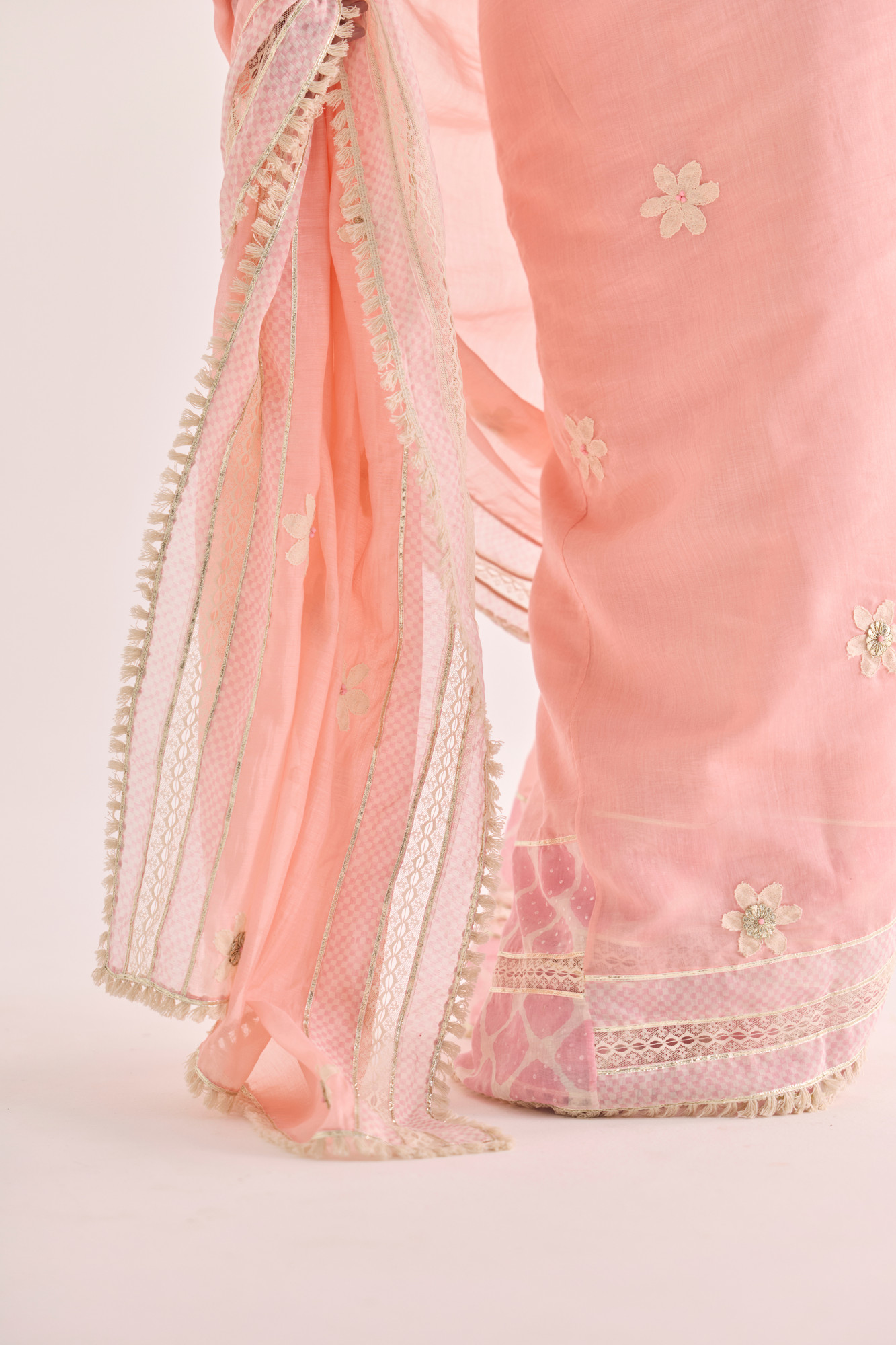 Naaz Gota Appliqu Chanderi Saree