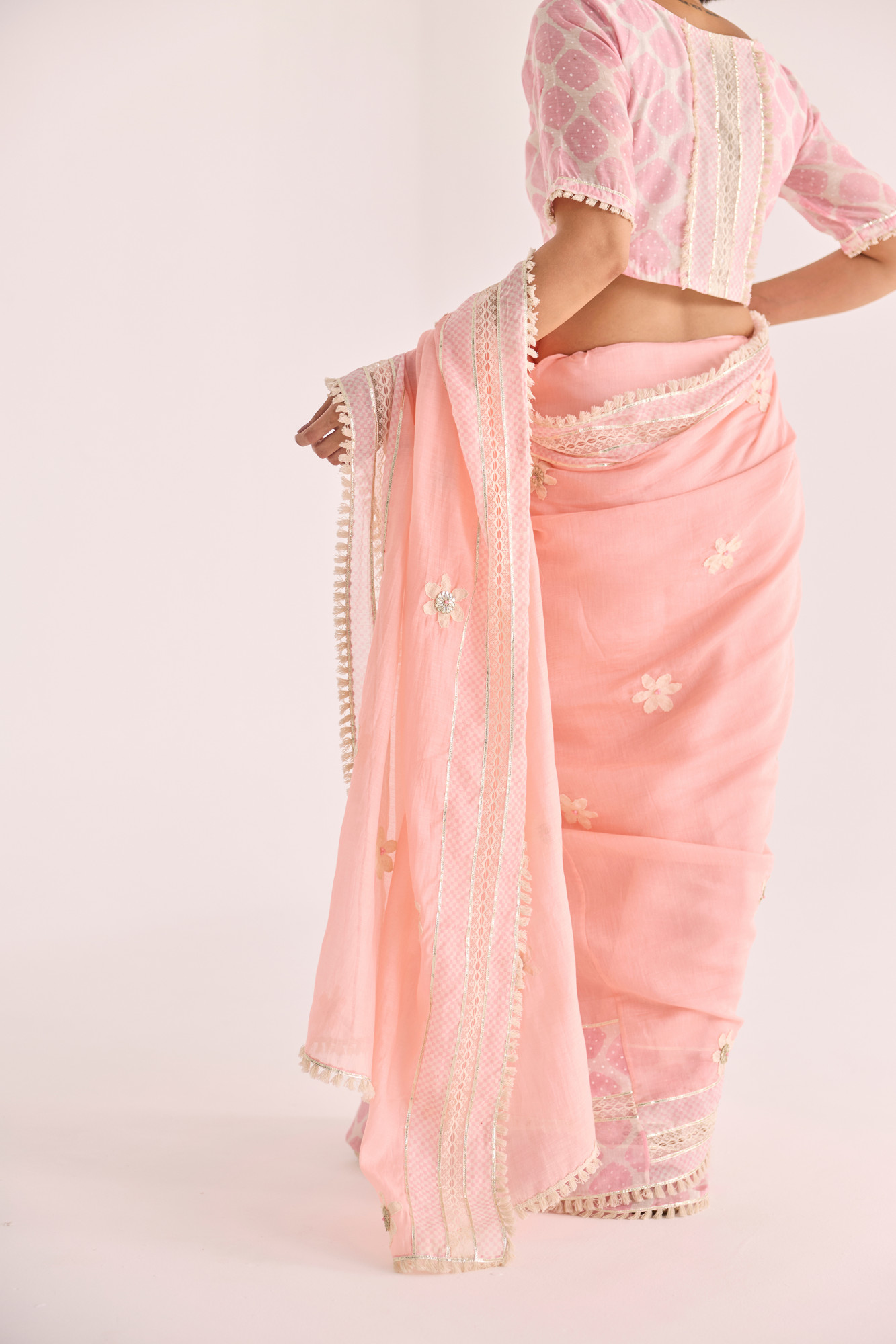 Naaz Block Printed Chanderi Blouse