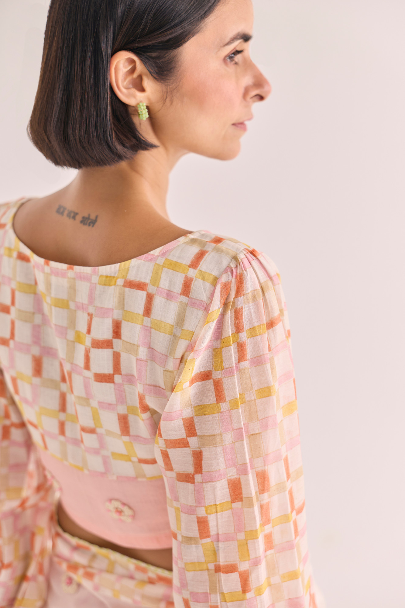 Kohana Block Printed Chanderi Blouse