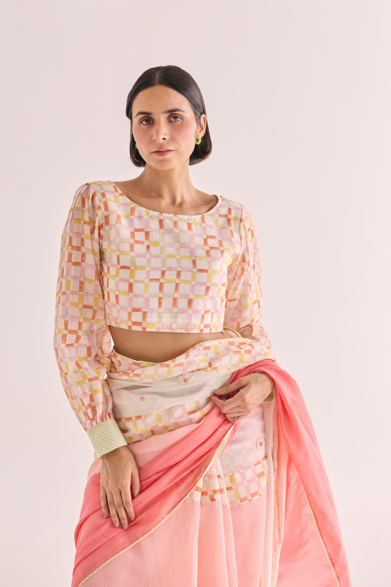 Kohana Block Printed Chanderi Blouse