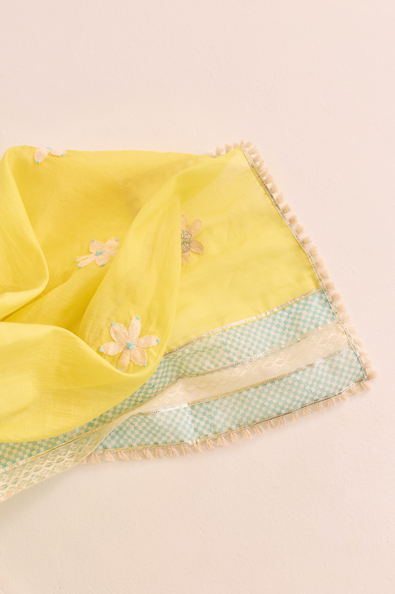 Arka Gota Appliqu Chanderi Saree