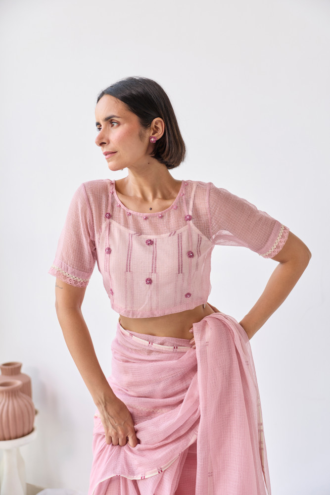 Image of Jamuni Kota Doria Blouse