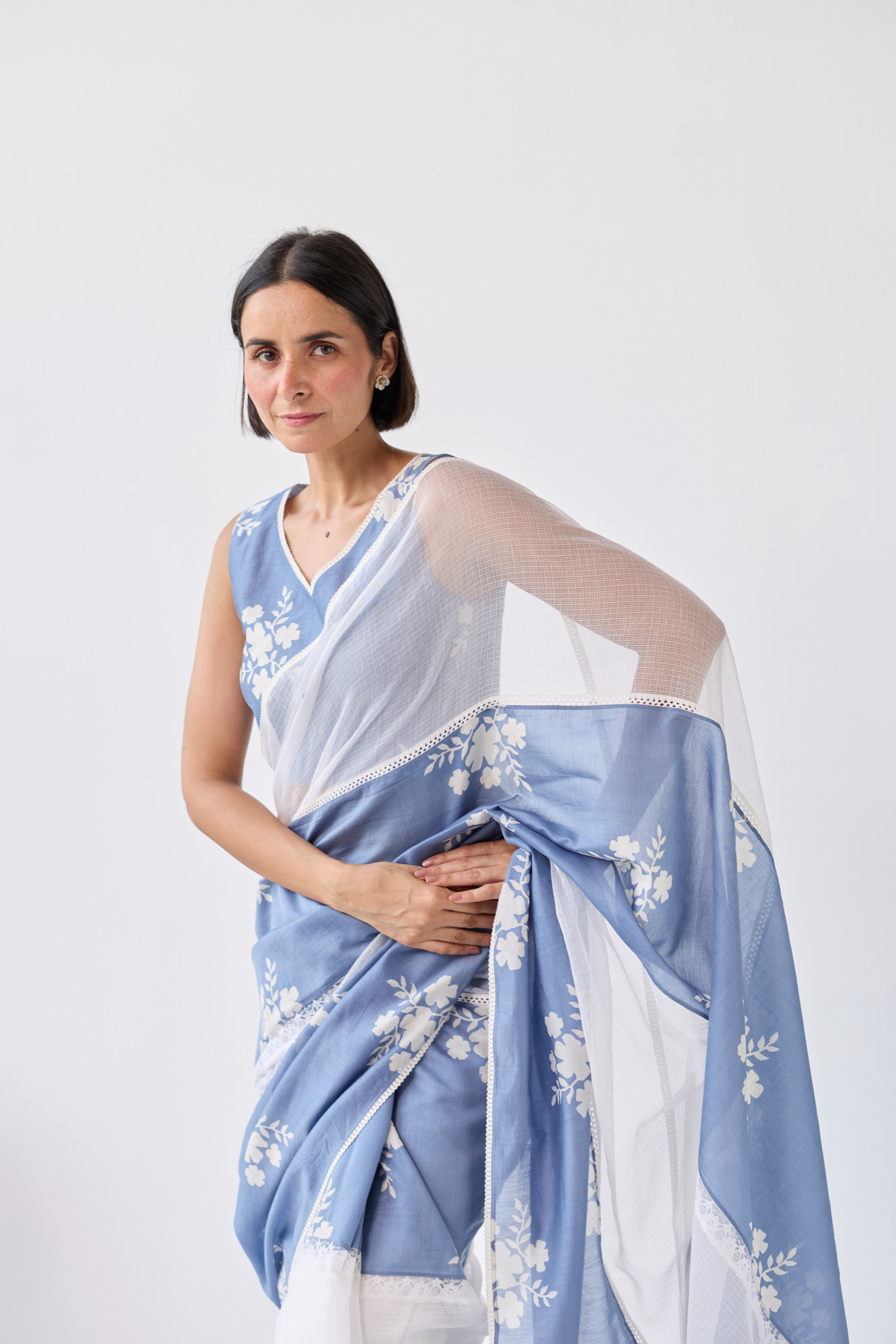 Nilofar Chanderi Kota Doria Saree