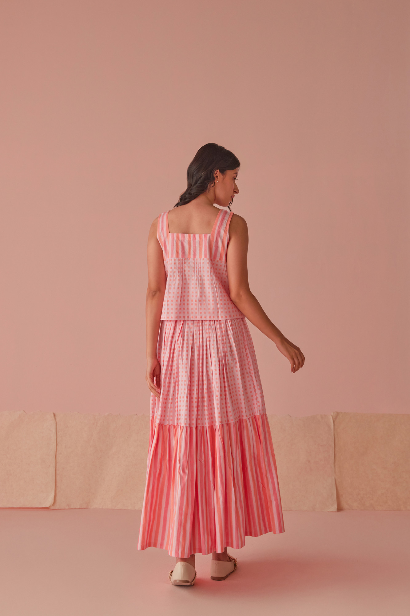 Taffy Twirl Cotton Modal Block Printed Co Ord Set