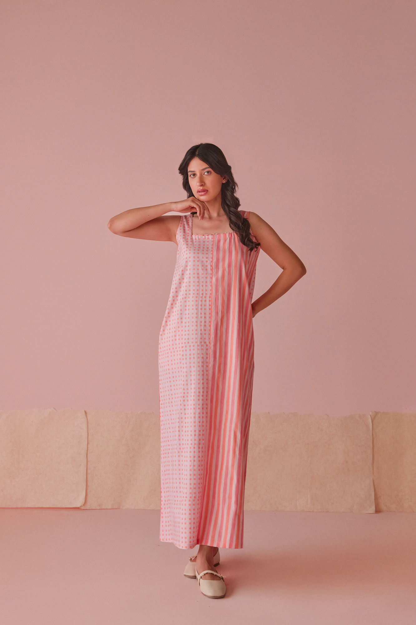 Whimsy Cotton Modal Maxi Dress