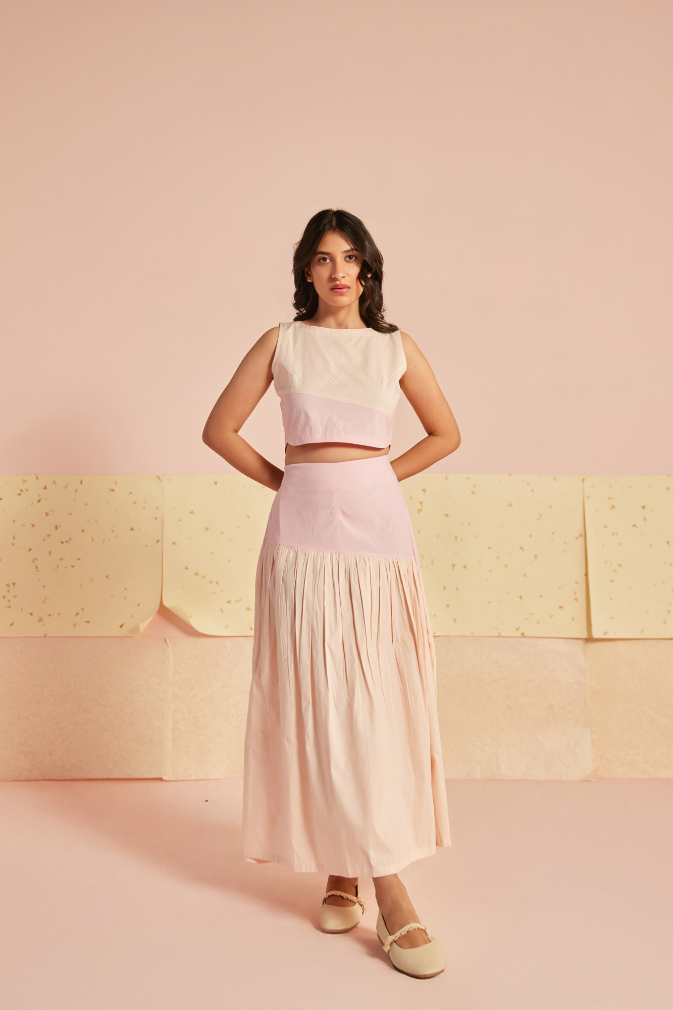 Gelato Cotton Modal Asymmetrical Skirt