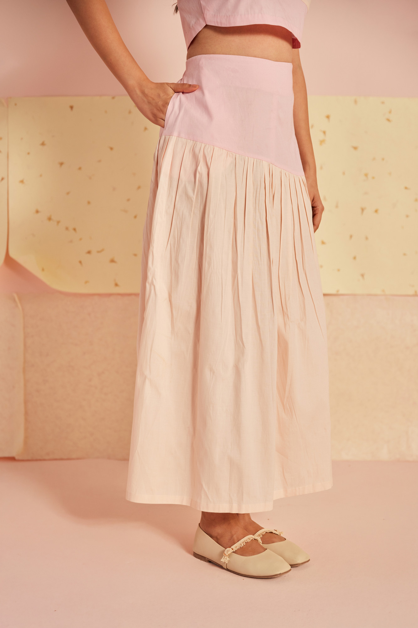 Gelato Cotton Modal Asymmetrical Skirt