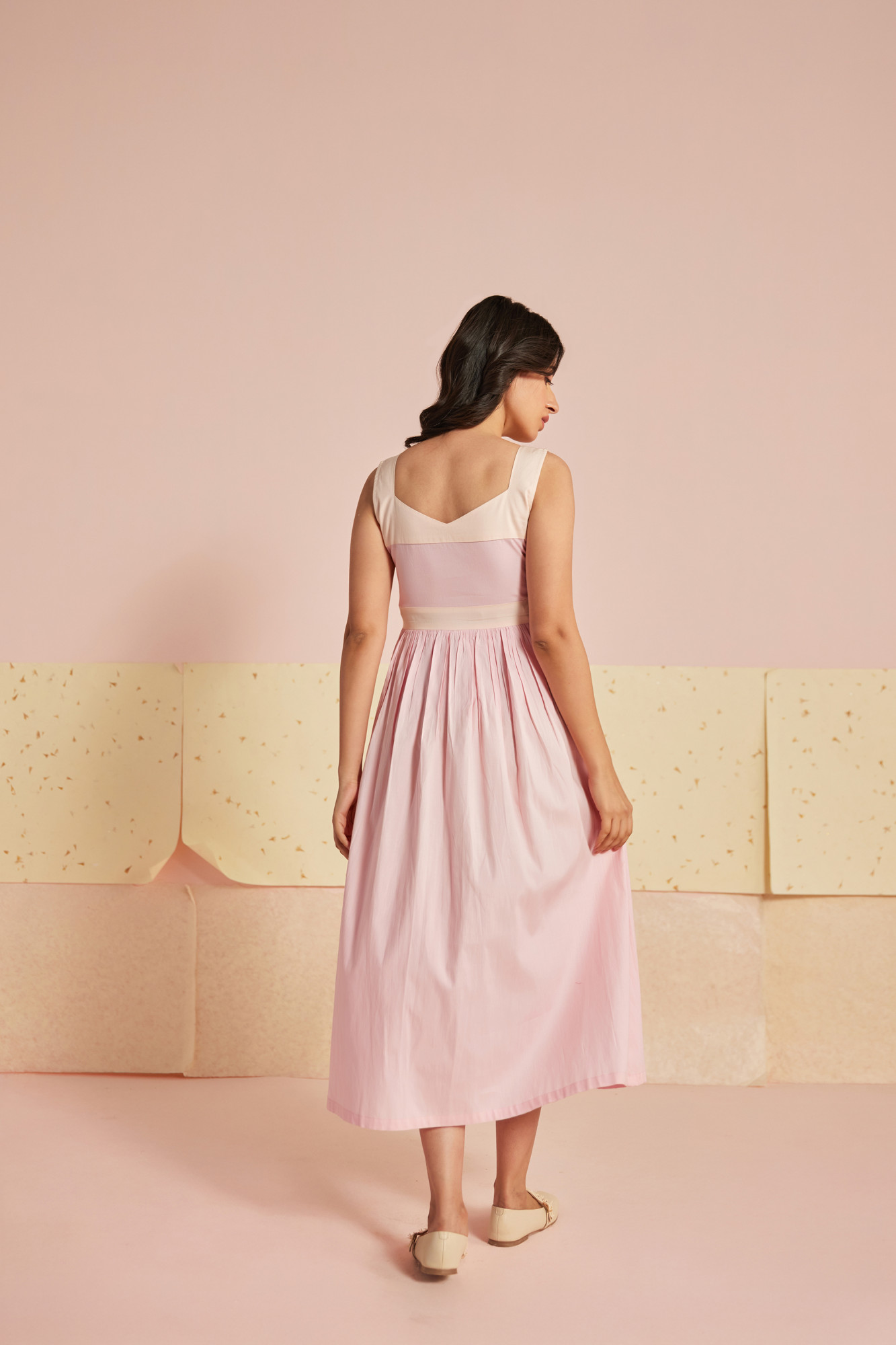 Pastella Cotton Modal Midi Dress