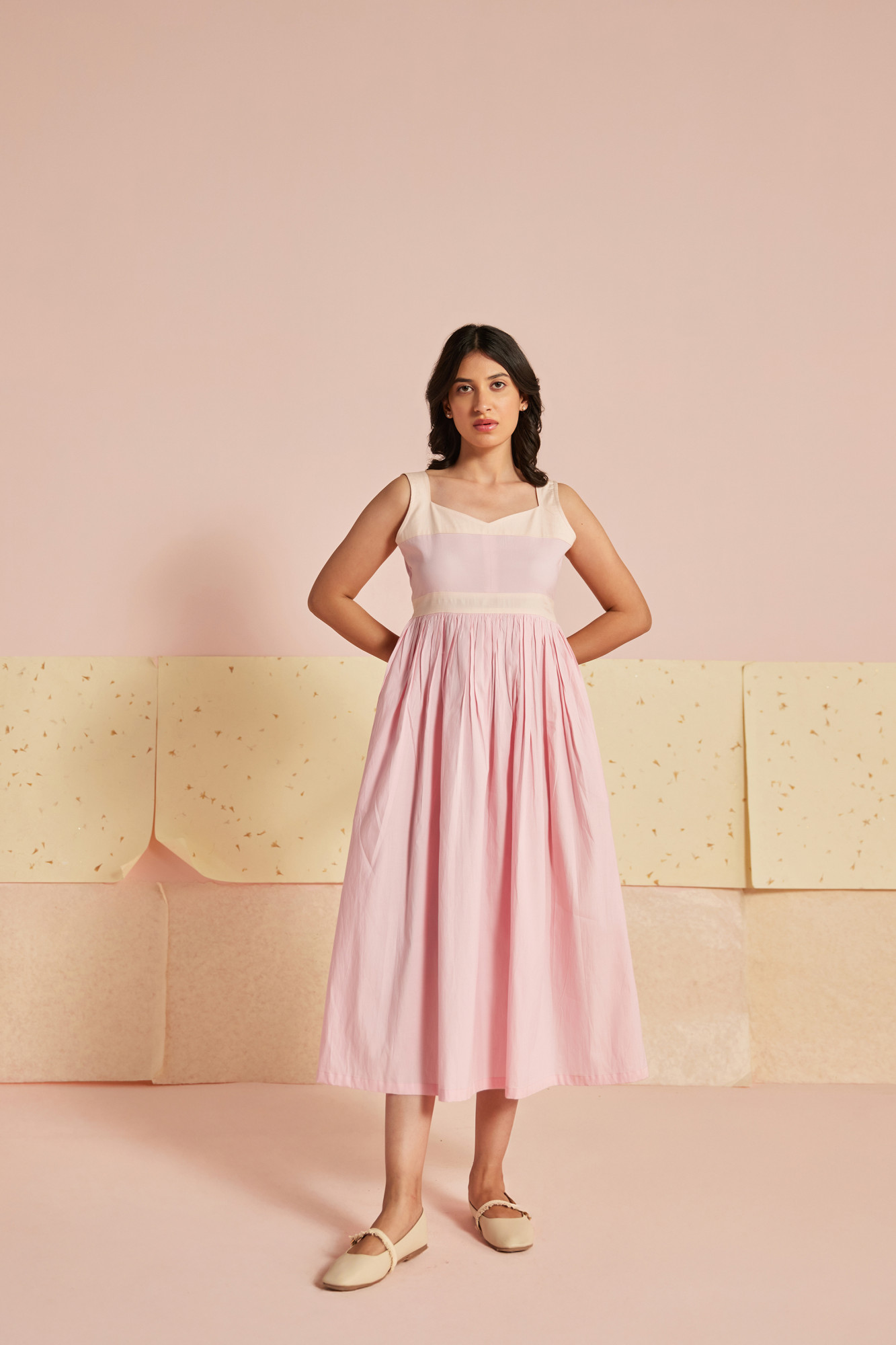 Pastella Cotton Modal Midi Dress