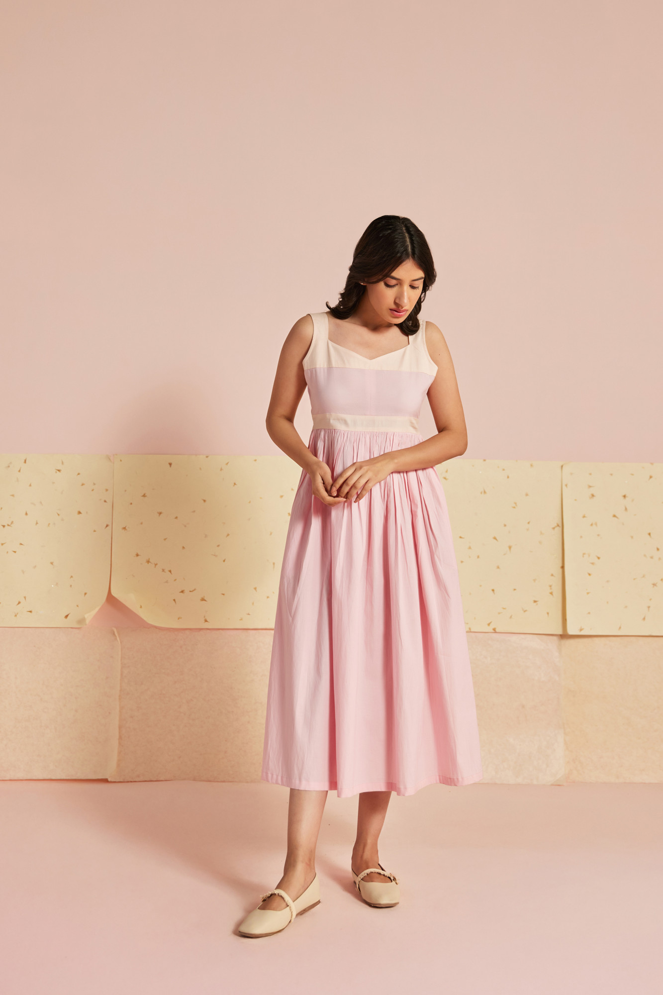 Pastella Cotton Modal Midi Dress