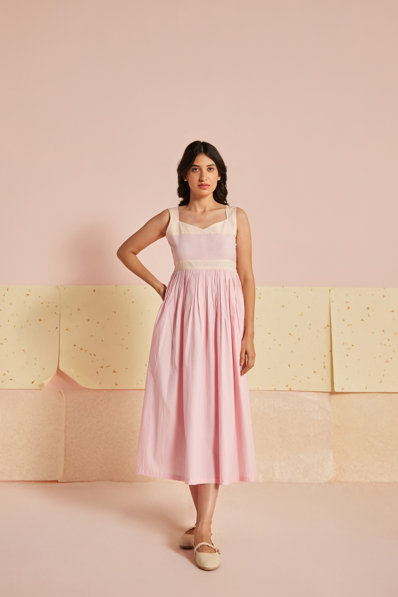 Pastella Cotton Modal Midi Dress