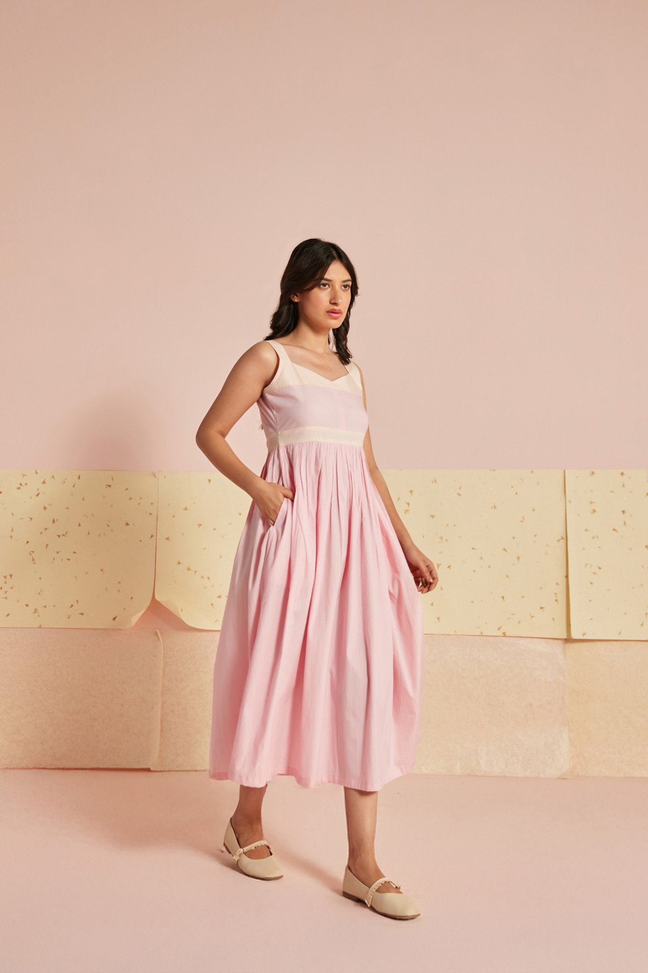 Pastella Cotton Modal Midi Dress