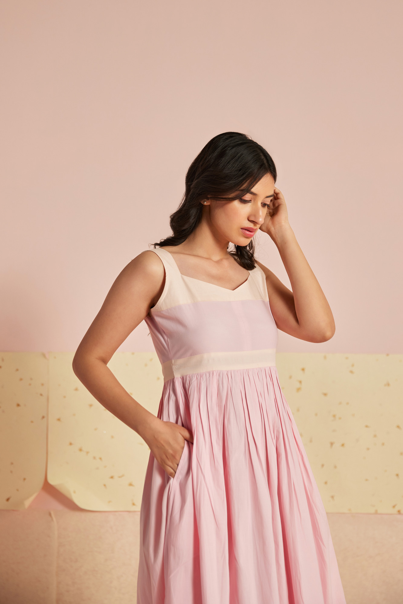 Pastella Cotton Modal Midi Dress